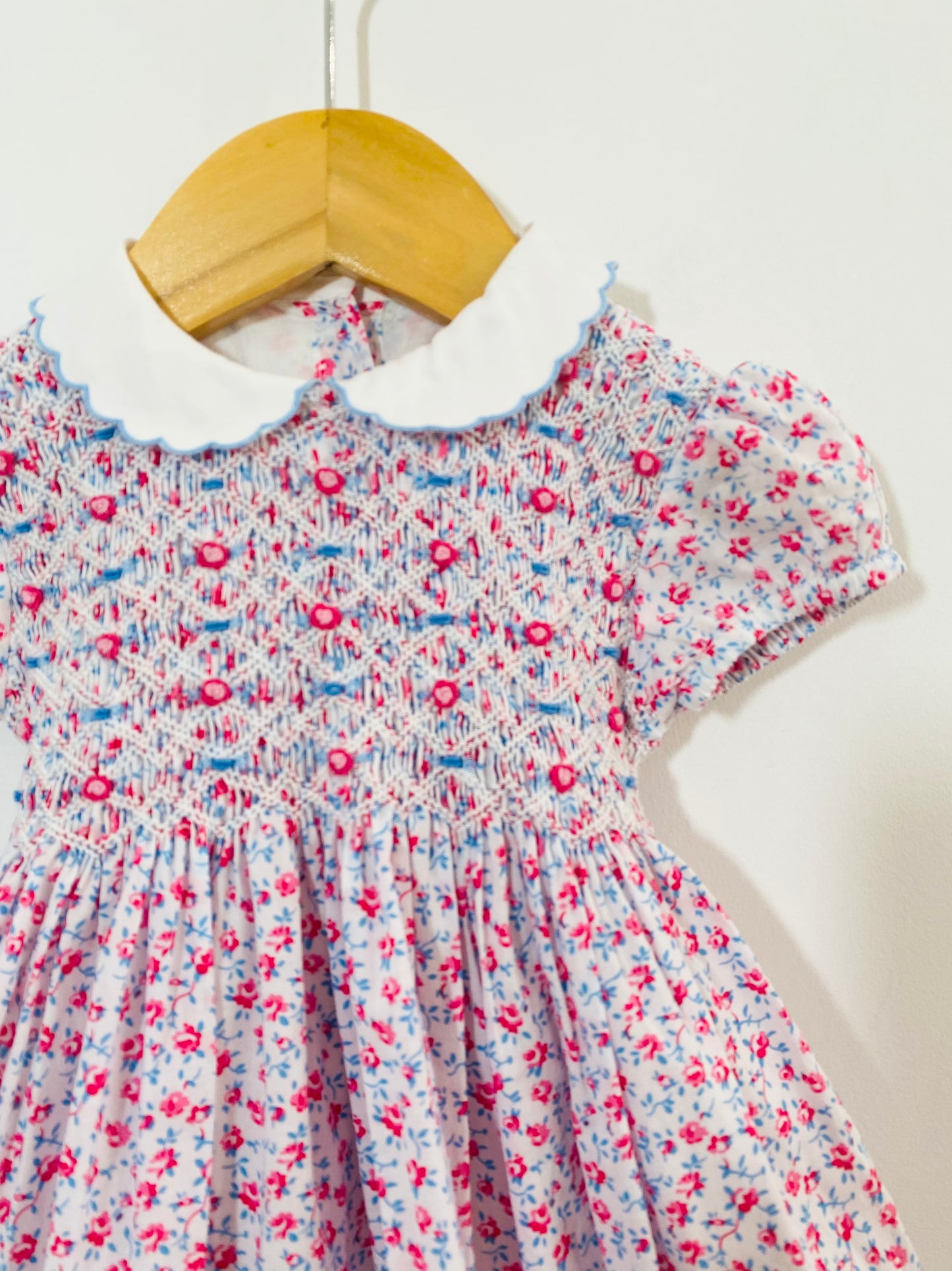 Rachel Riley smocked floral dress / 6M