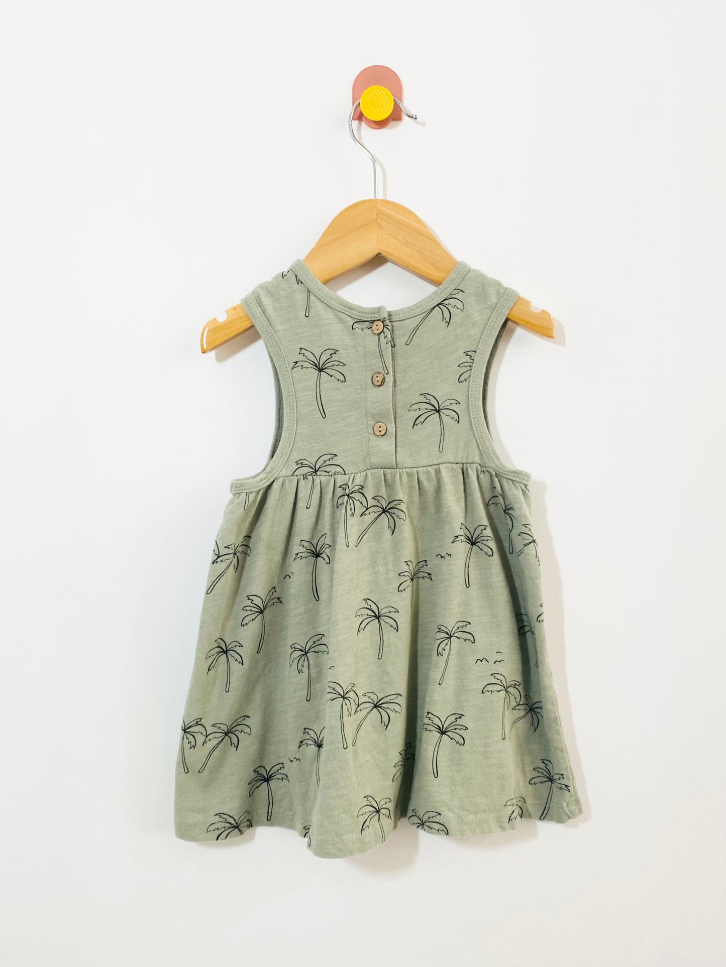 Rylee + Cru palm print dress / 12-18M