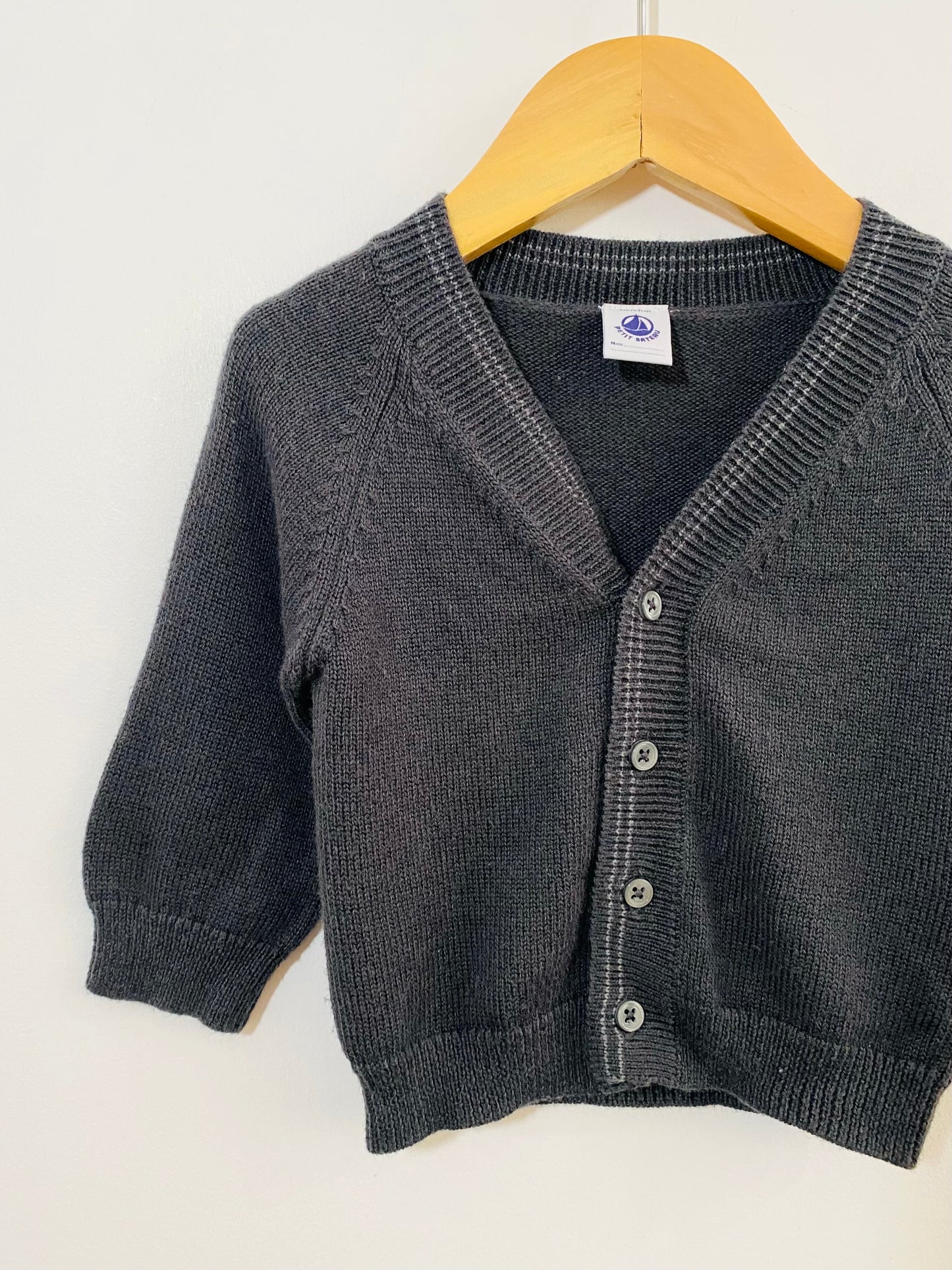 Petit Bateau Wool Cardigan / 6M