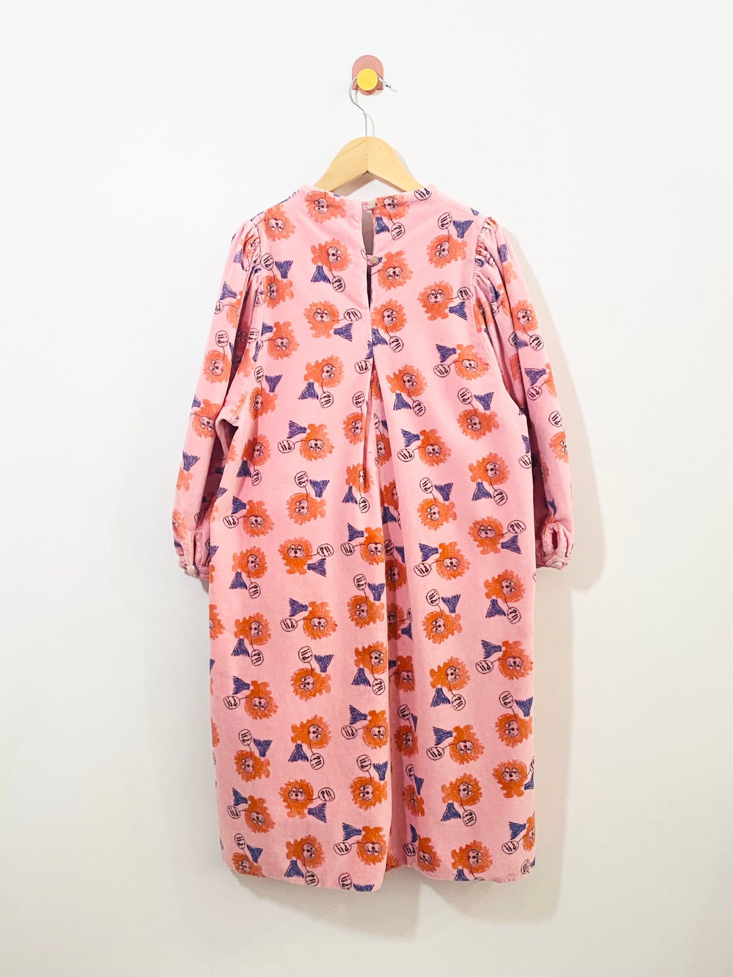 Printed Velvet Dress / 6Y