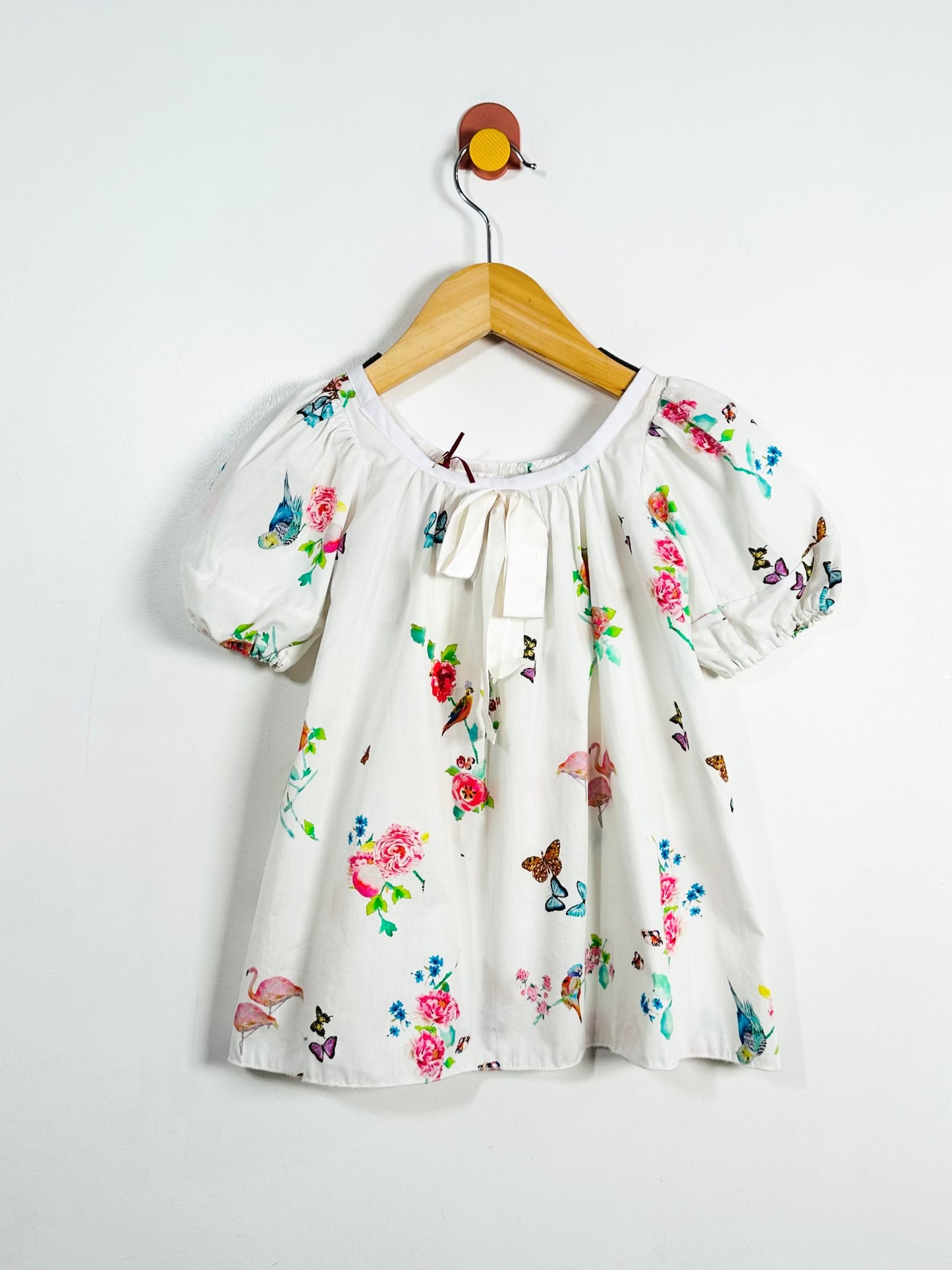 I Haven’t the Foggiest Flutter Puff Sleeve Dress / 1-2Y