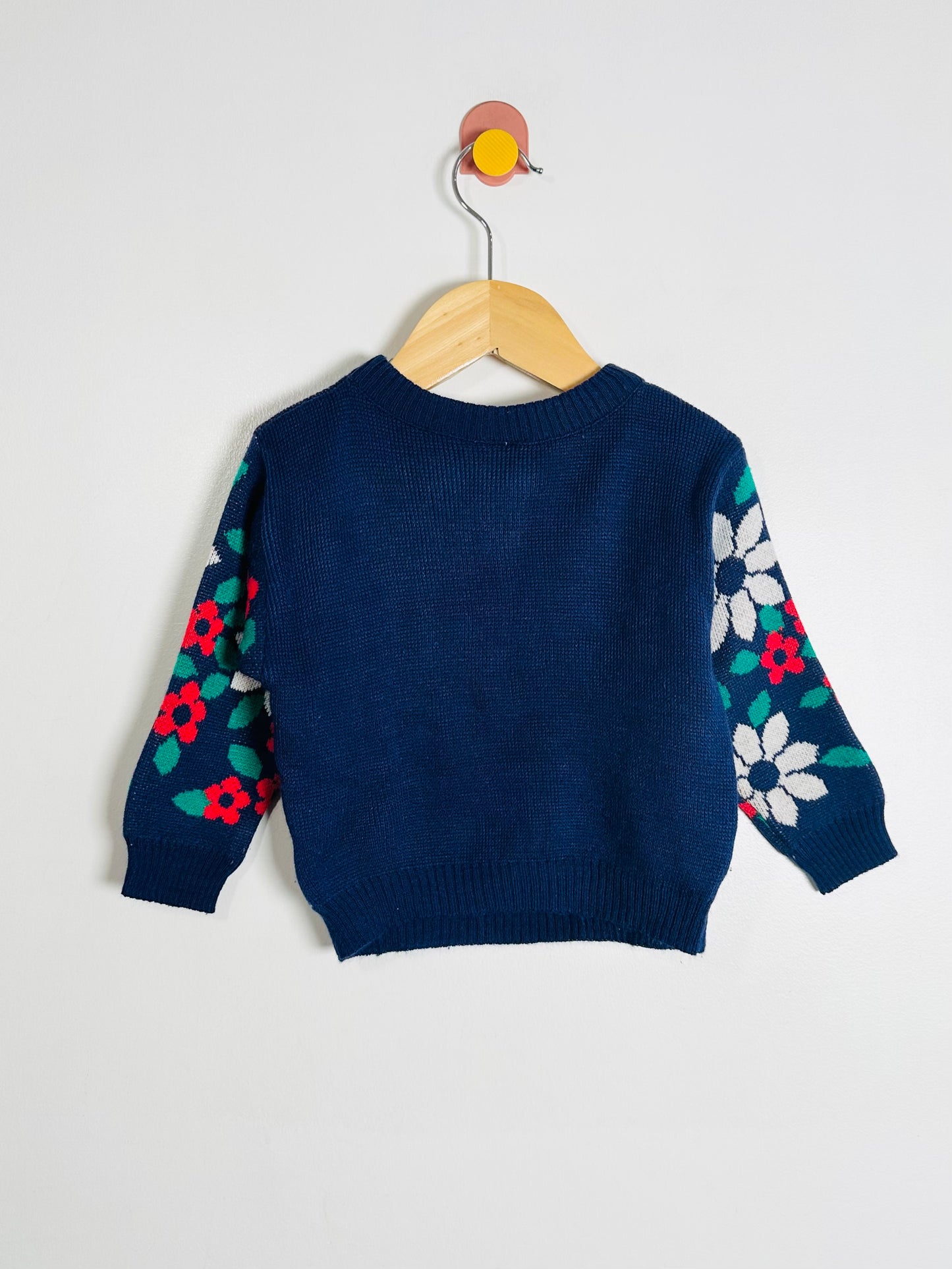 Vintage Floral Jacquard Sweater / 12M