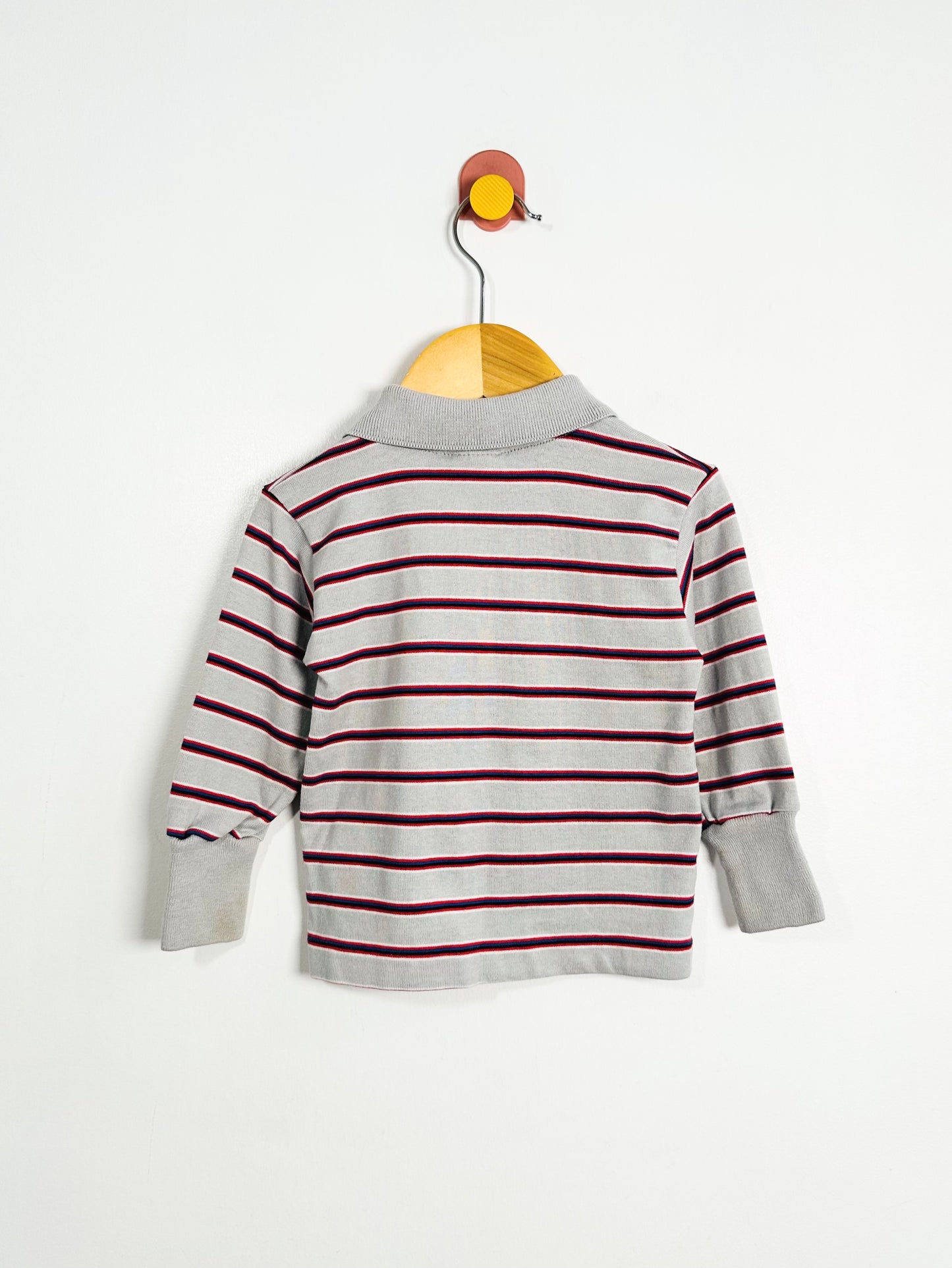 vintage Healthtex Stripe Rugby Shirt / 18M