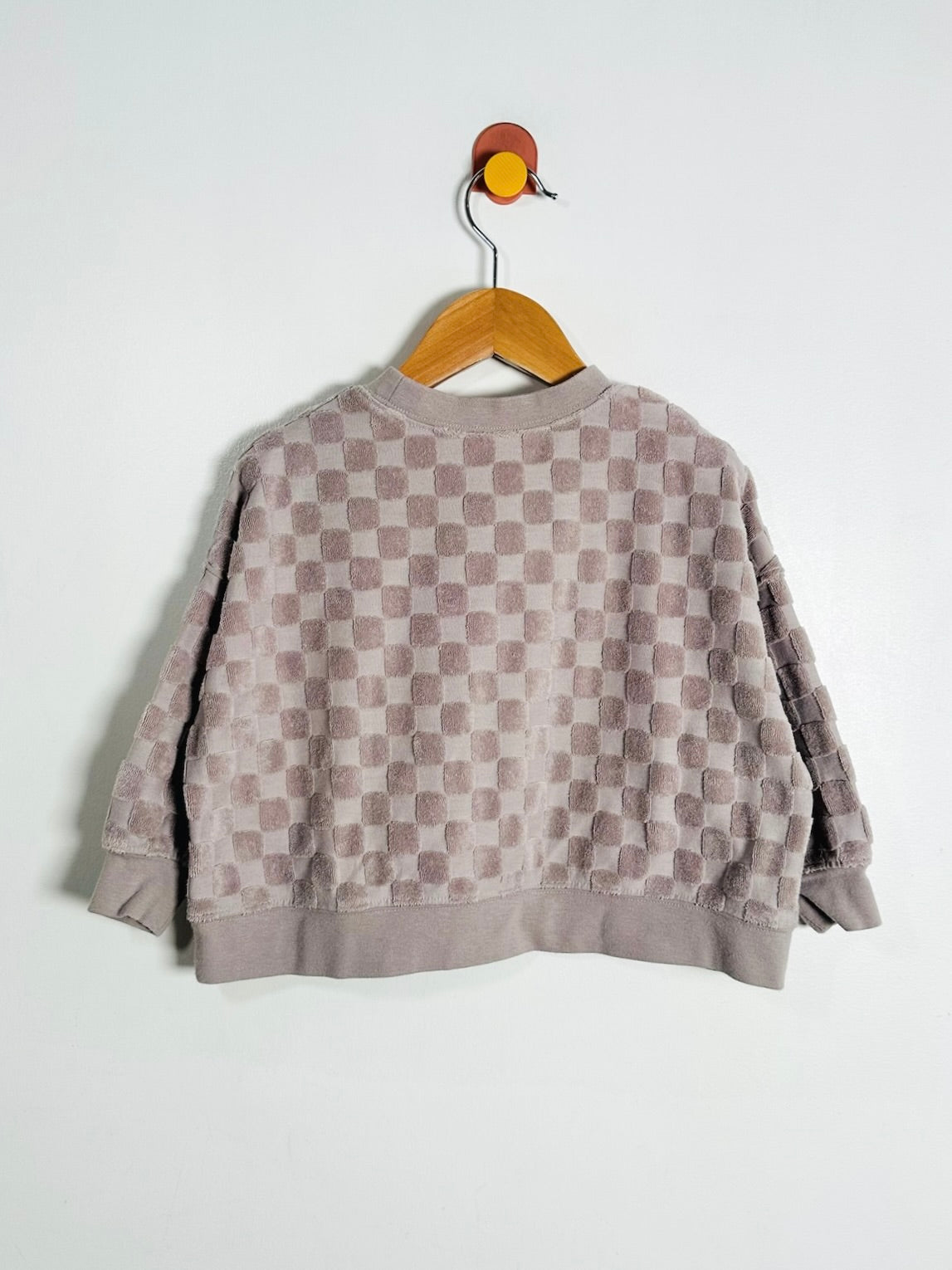 Rylee + Cru Terry Checkered Top / 2-3Y