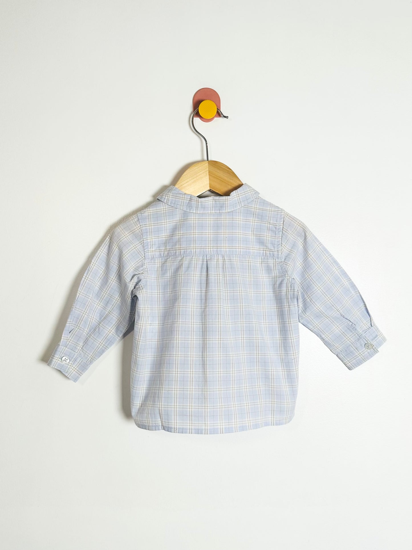 Benetton Baby Plaid Bunny Button-up / 6-9M