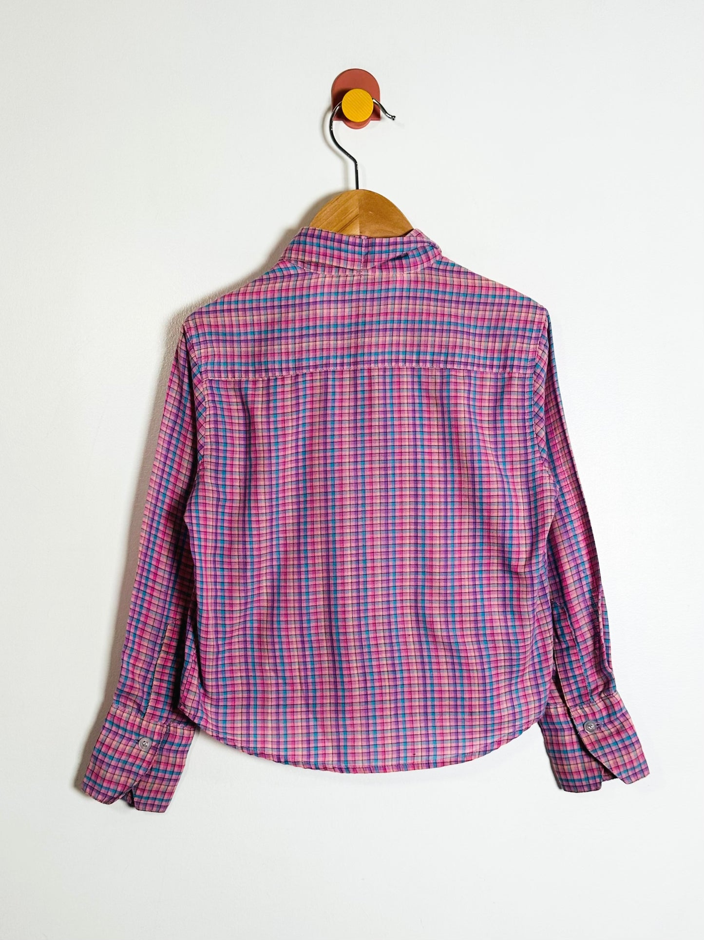 Vintage Plaid Blouse / 5Y