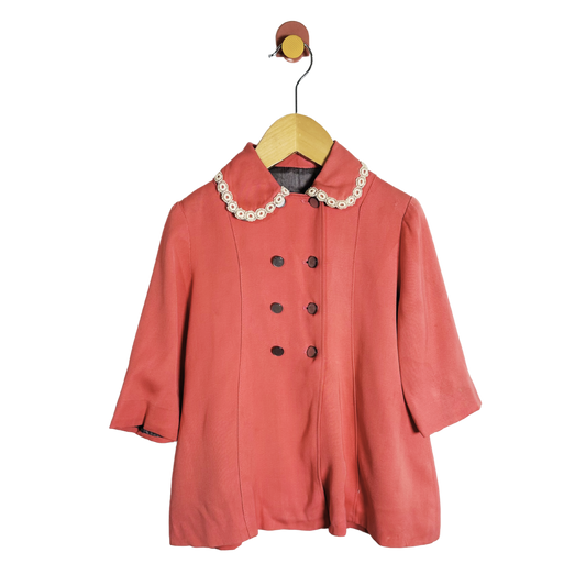 Vintage Collared Overcoat / 18-24M