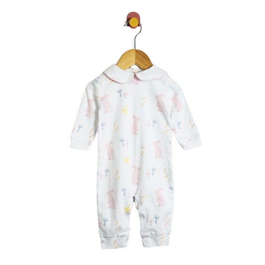 Little English Spring Bunny Onesie / 6M