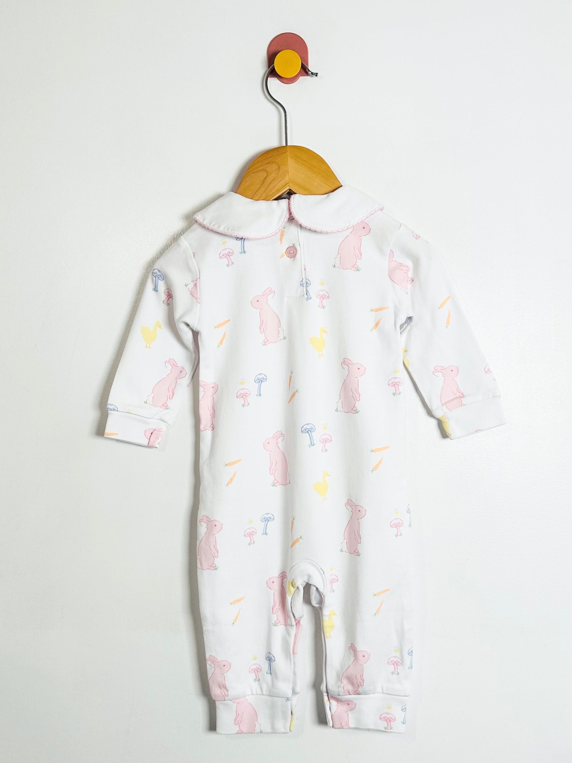 Little English Spring Bunny Onesie / 6M