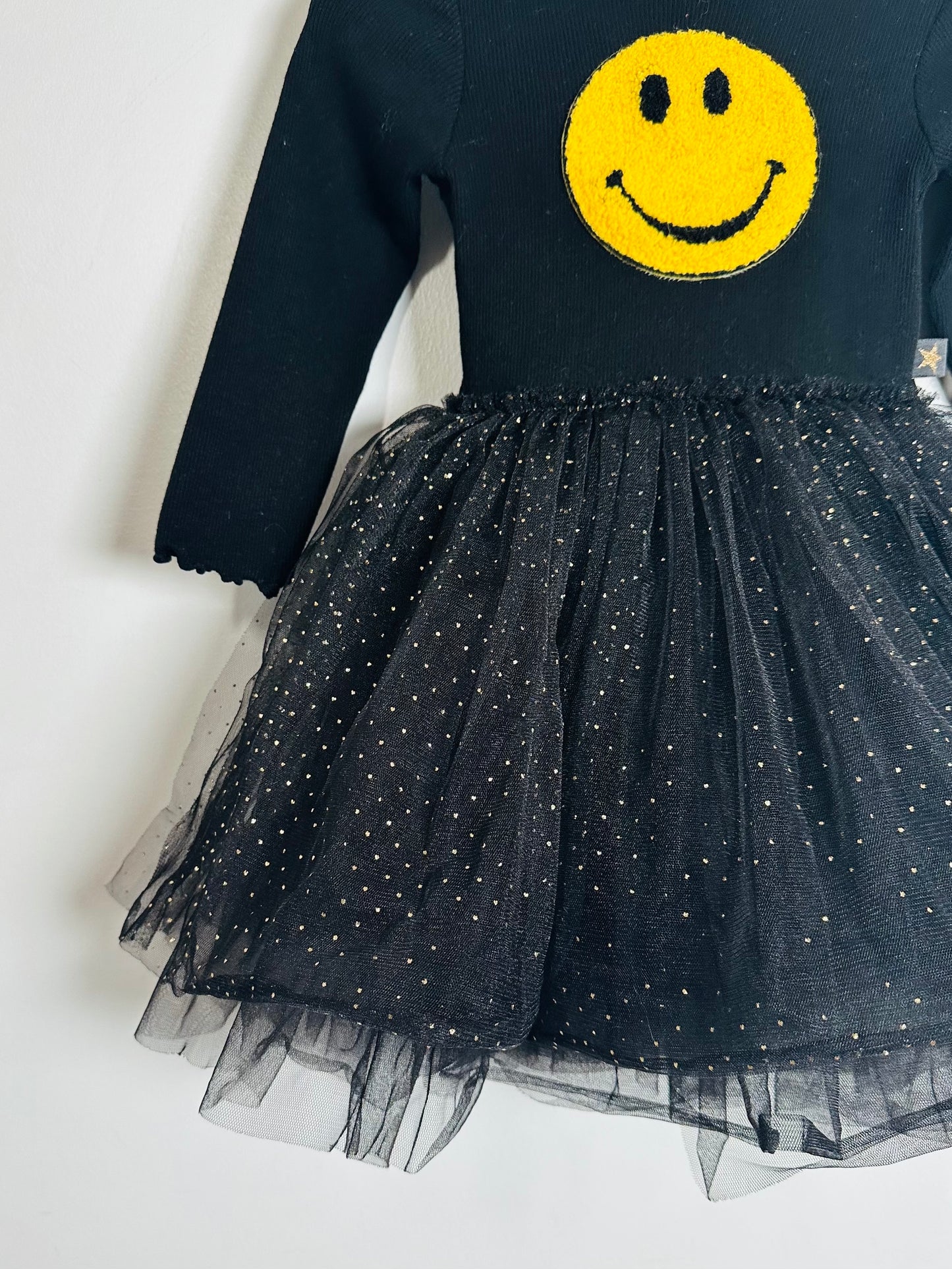 Petite Hailey Smiley Tulle Dress / 2Y