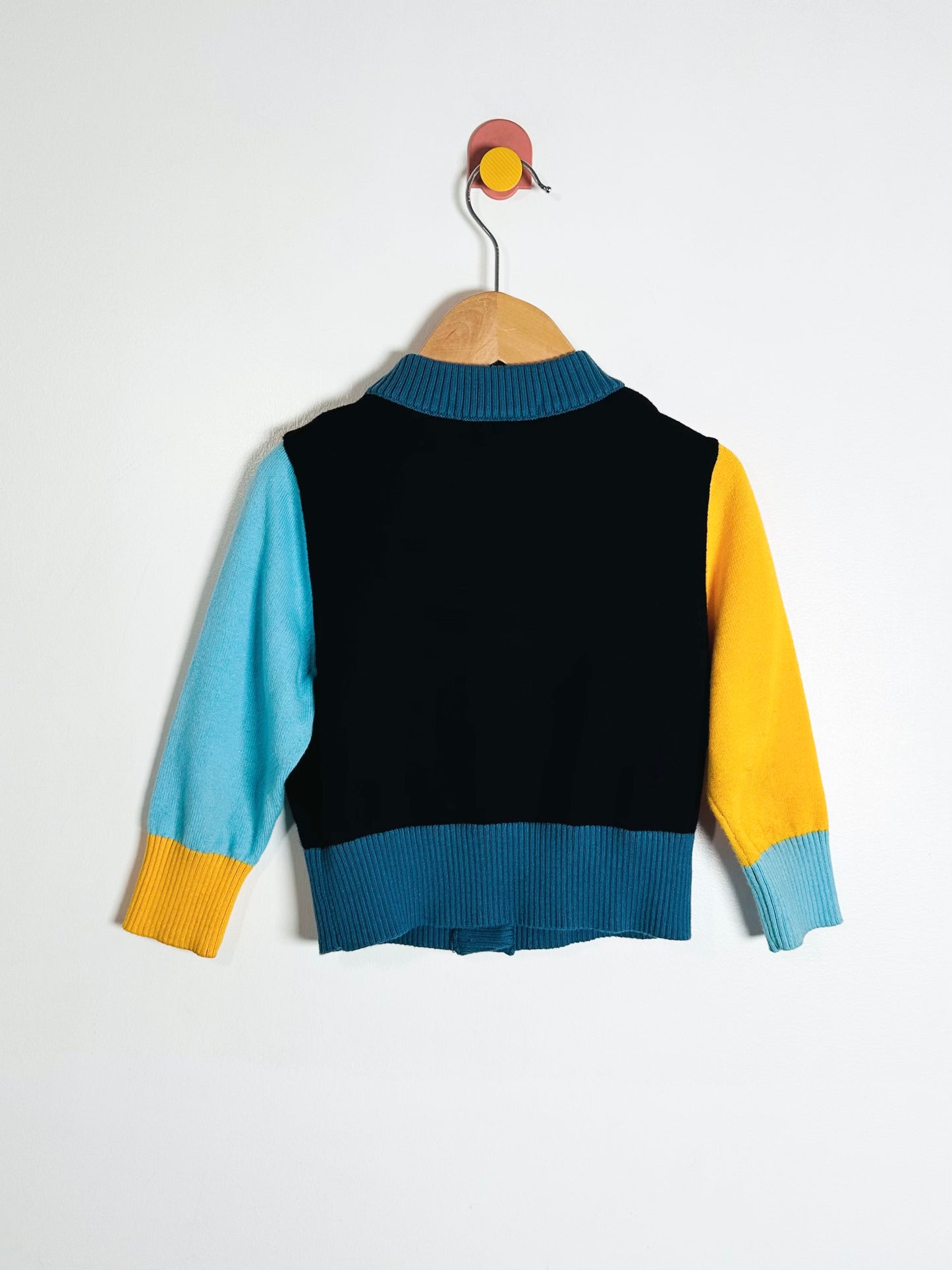 Wee Monsters Color Block Cardigan / 2Y