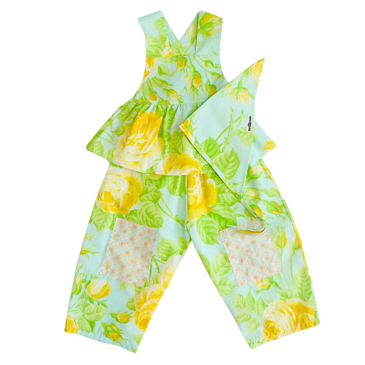NellieSoo Upcycled Pinafore Set / 2-4Y