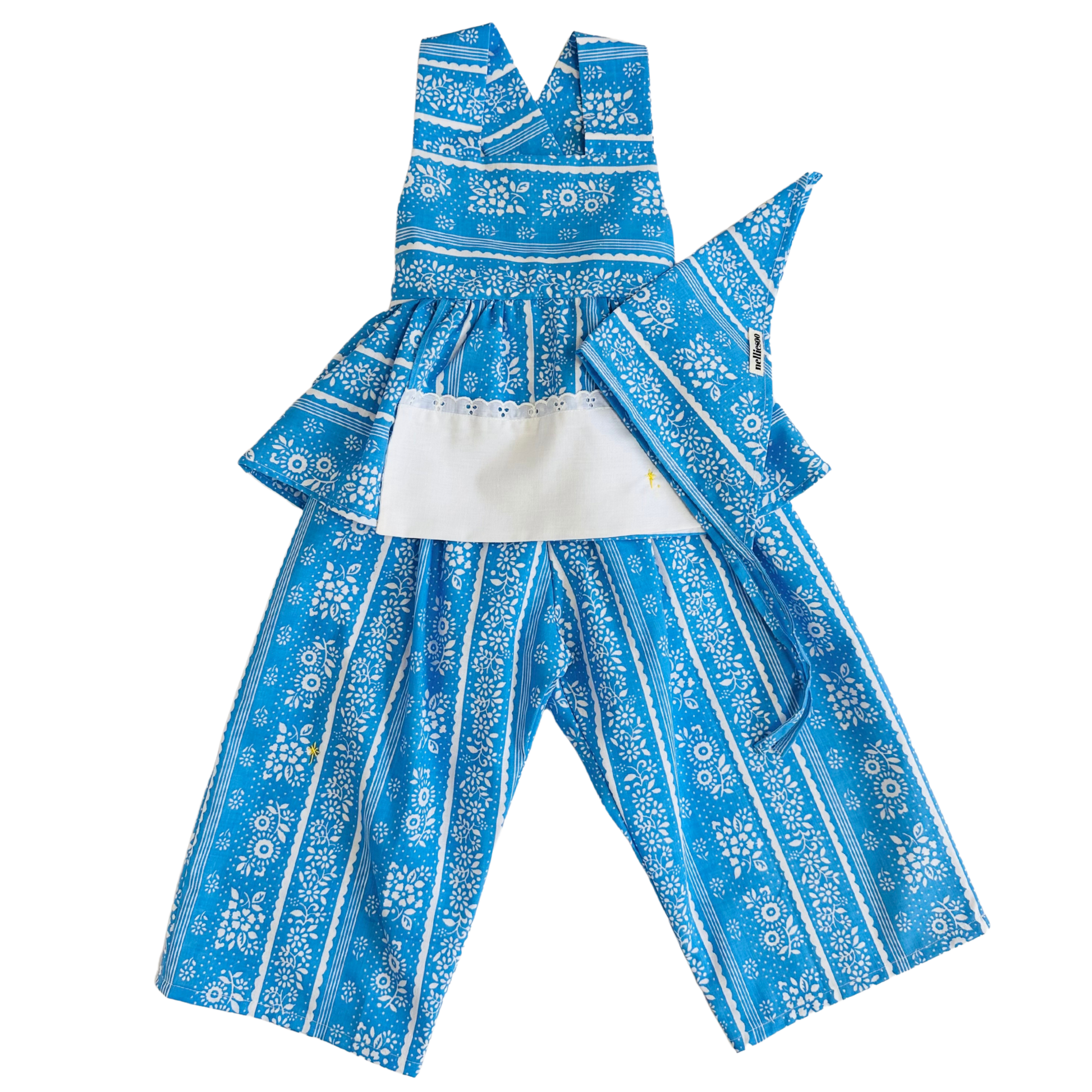 NellieSoo Upcycled Pinafore Set / 5-7Y