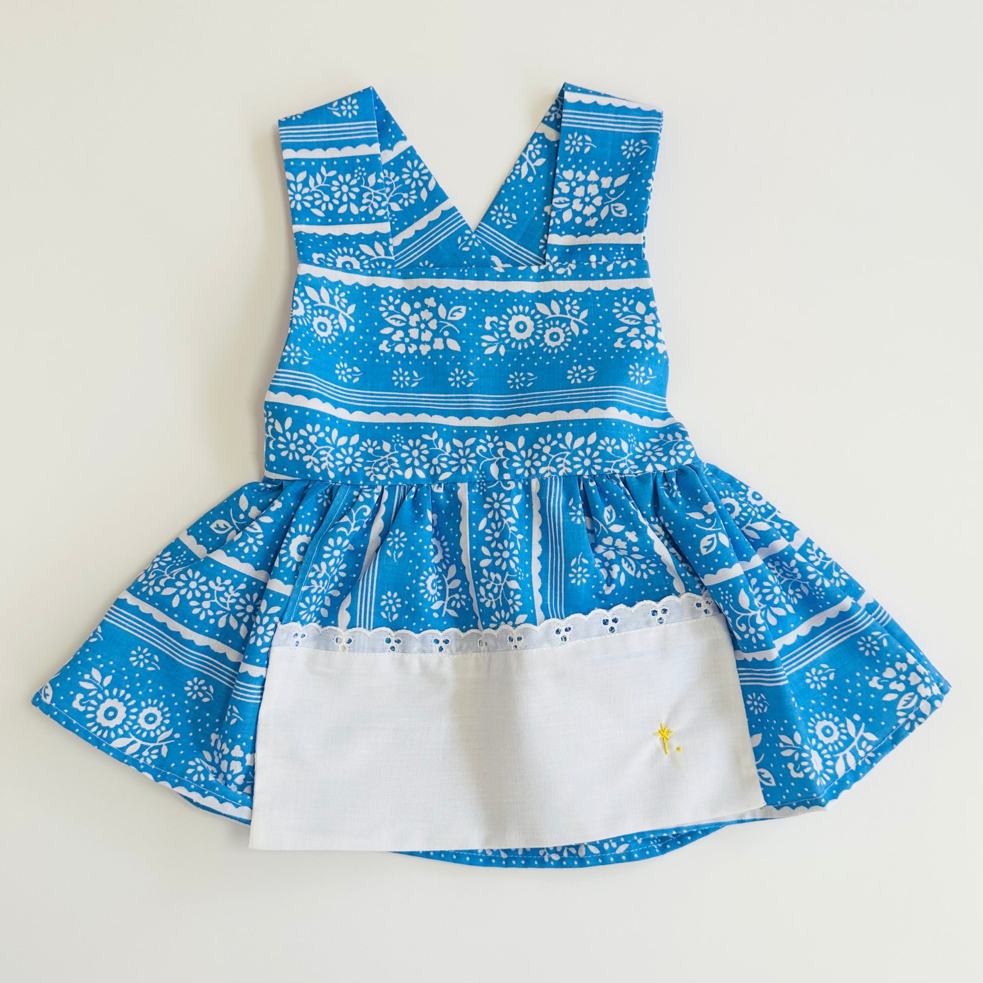 NellieSoo Upcycled Pinafore Set / 5-7Y