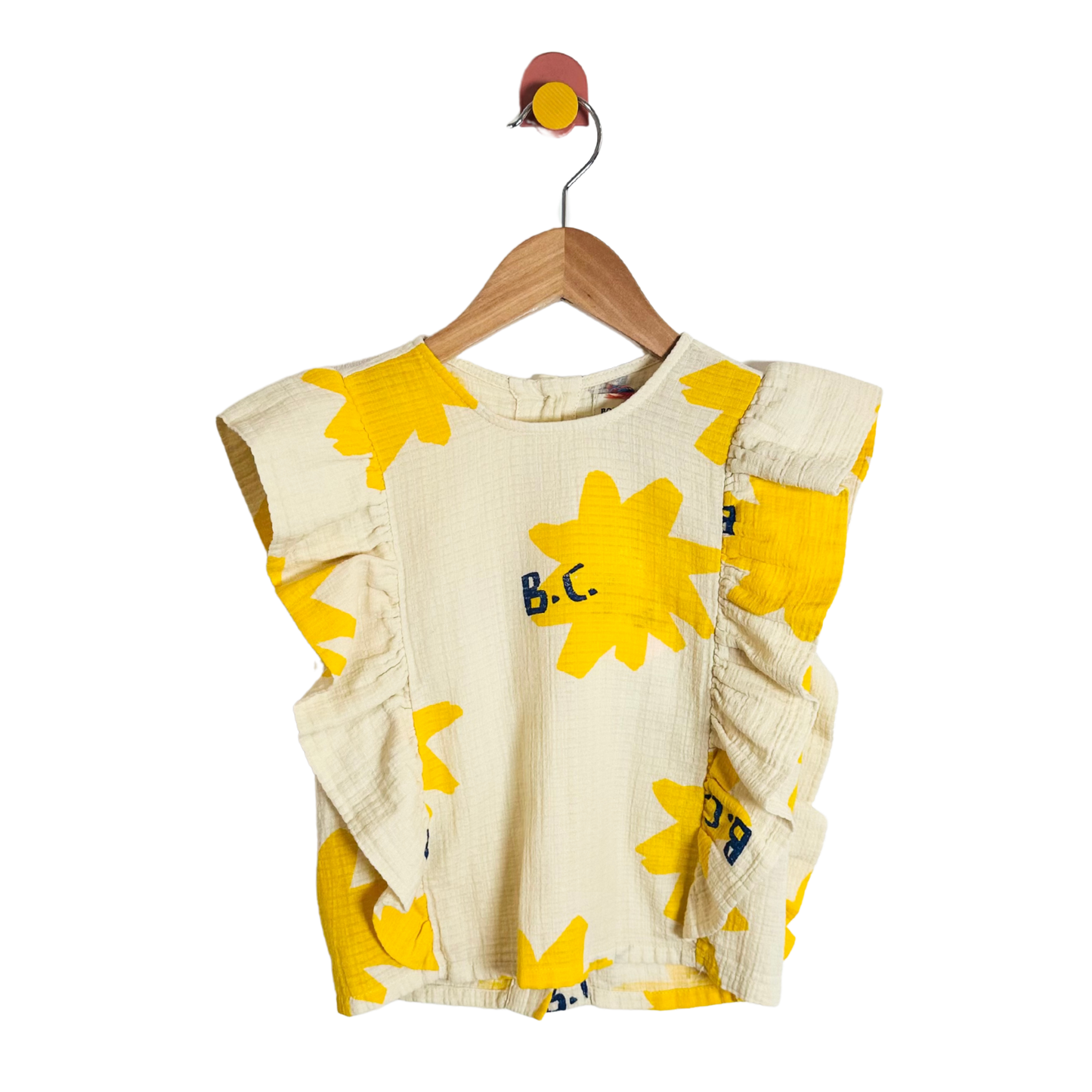 Bobo Choses Ruffle Sparkle Top / 4-5Y