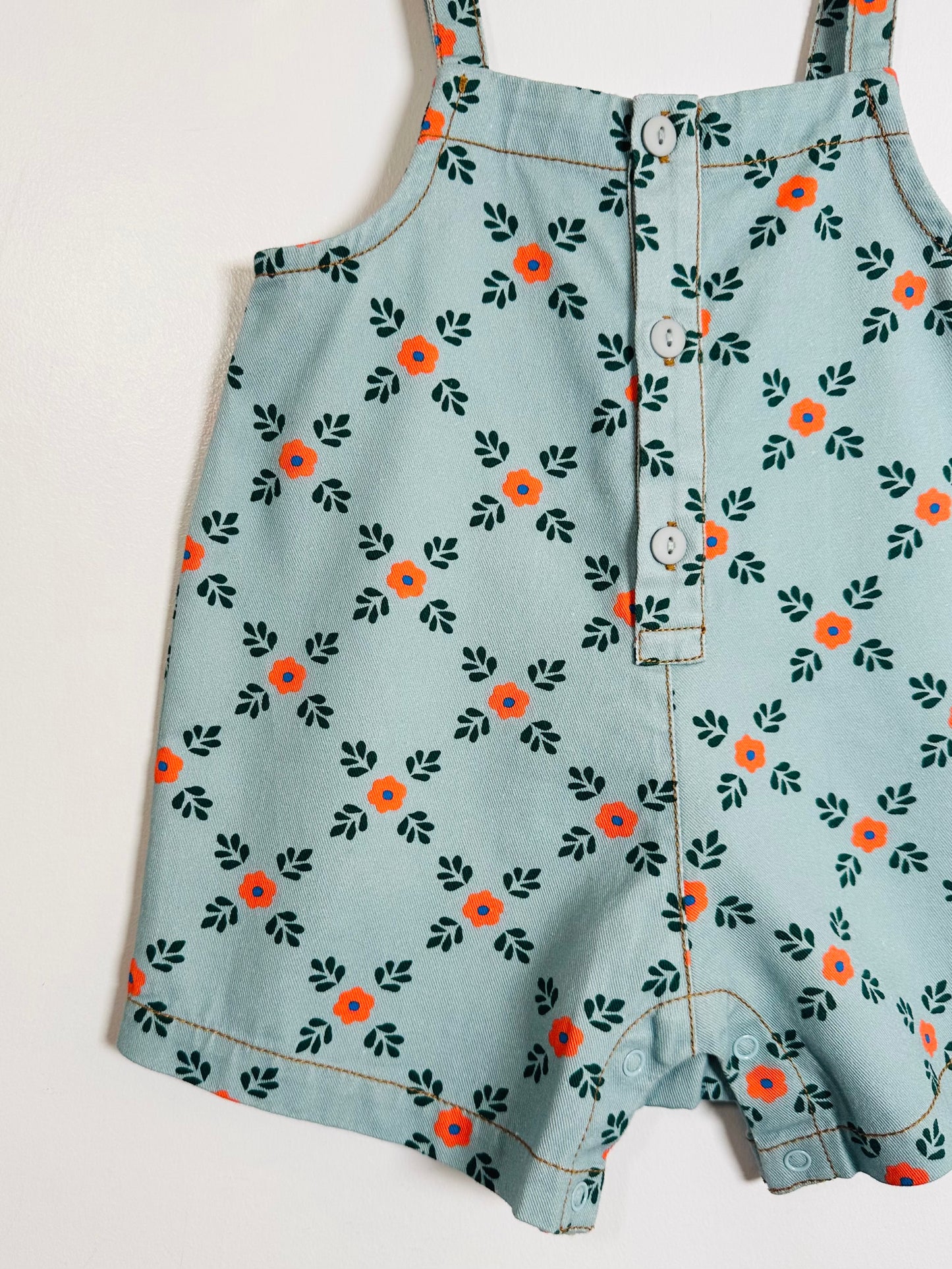 Tiny Cottons Floral Romper / 12M