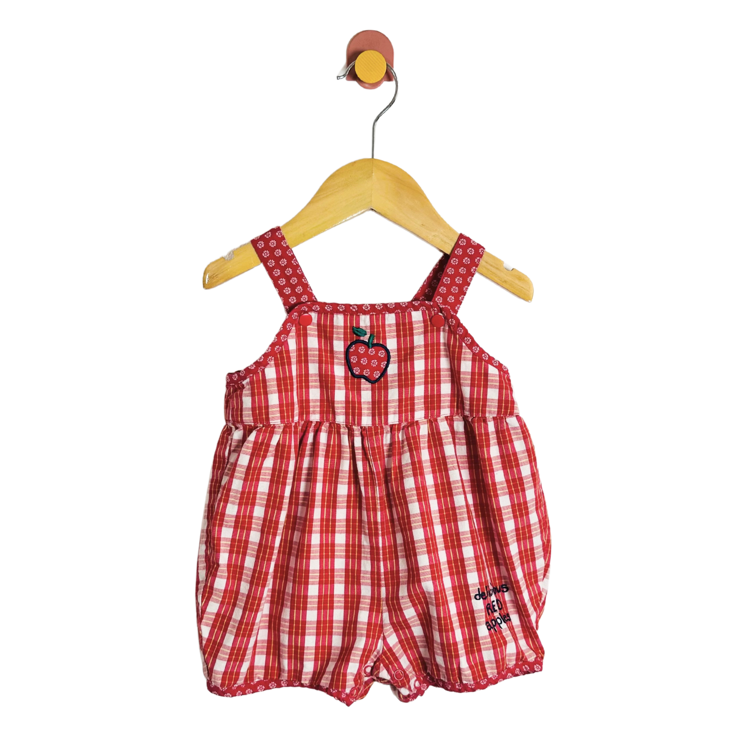 Vintage Gymboree Apple Romper / 6-12M