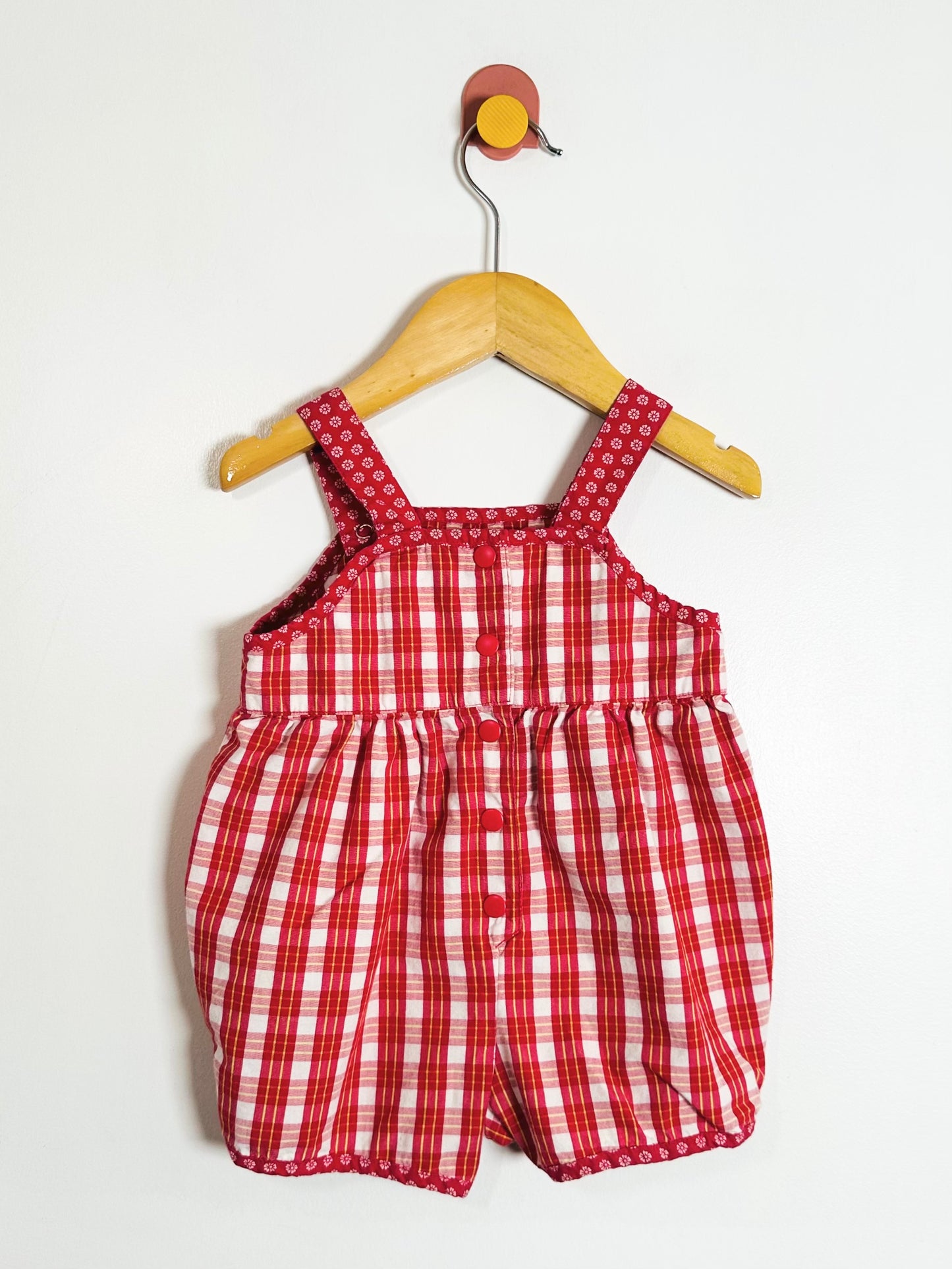 Vintage Gymboree Apple Romper / 6-12M