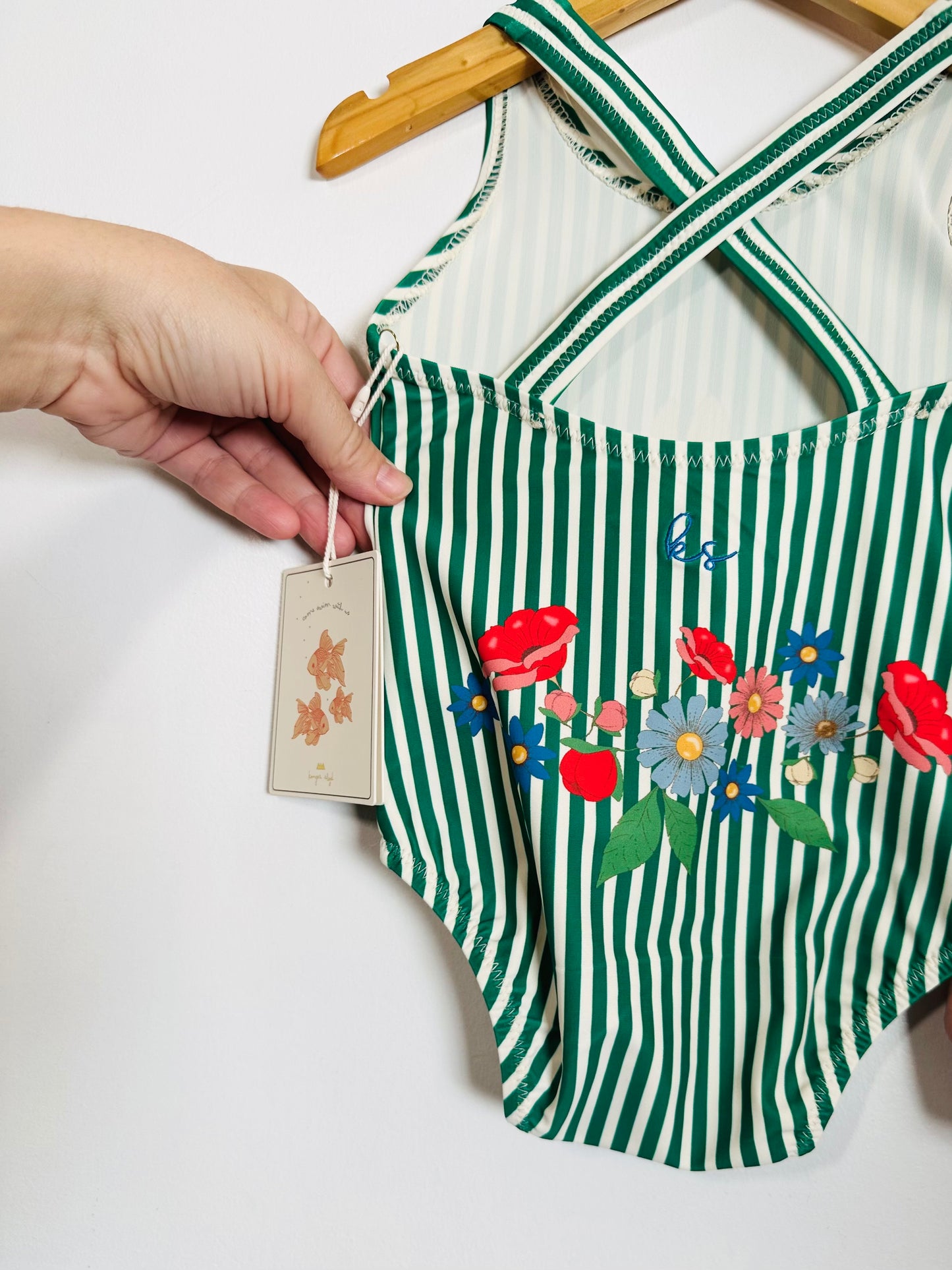Konges Slojd Stripe Bunny Swimsuit / 9M