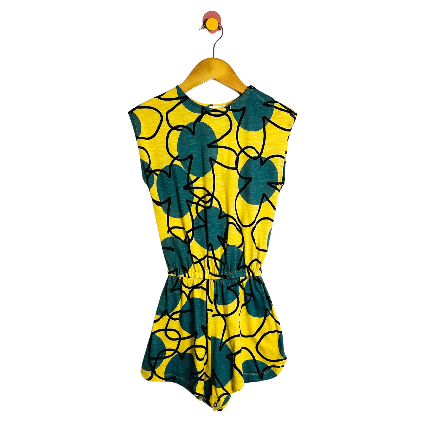 Wolf & Rita Retro Flowers Romper / 6Y