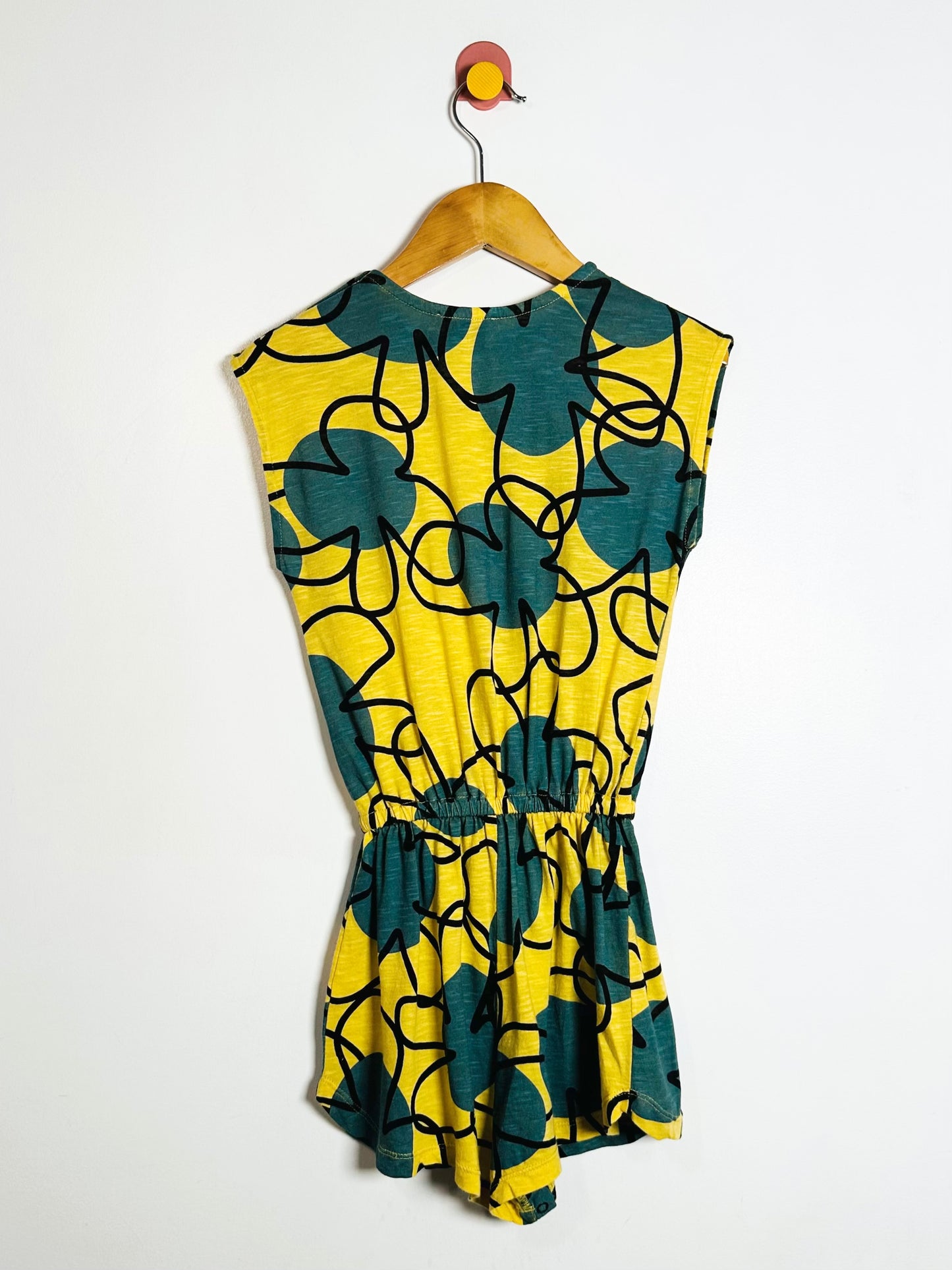 Wolf & Rita Retro Flowers Romper / 6Y
