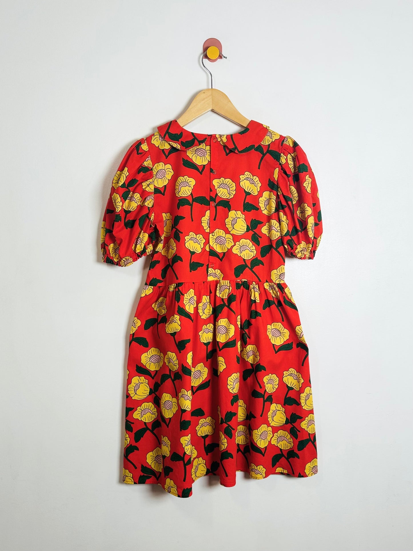 Mini Rodini Puff Sleeve Dress / 9-11Y