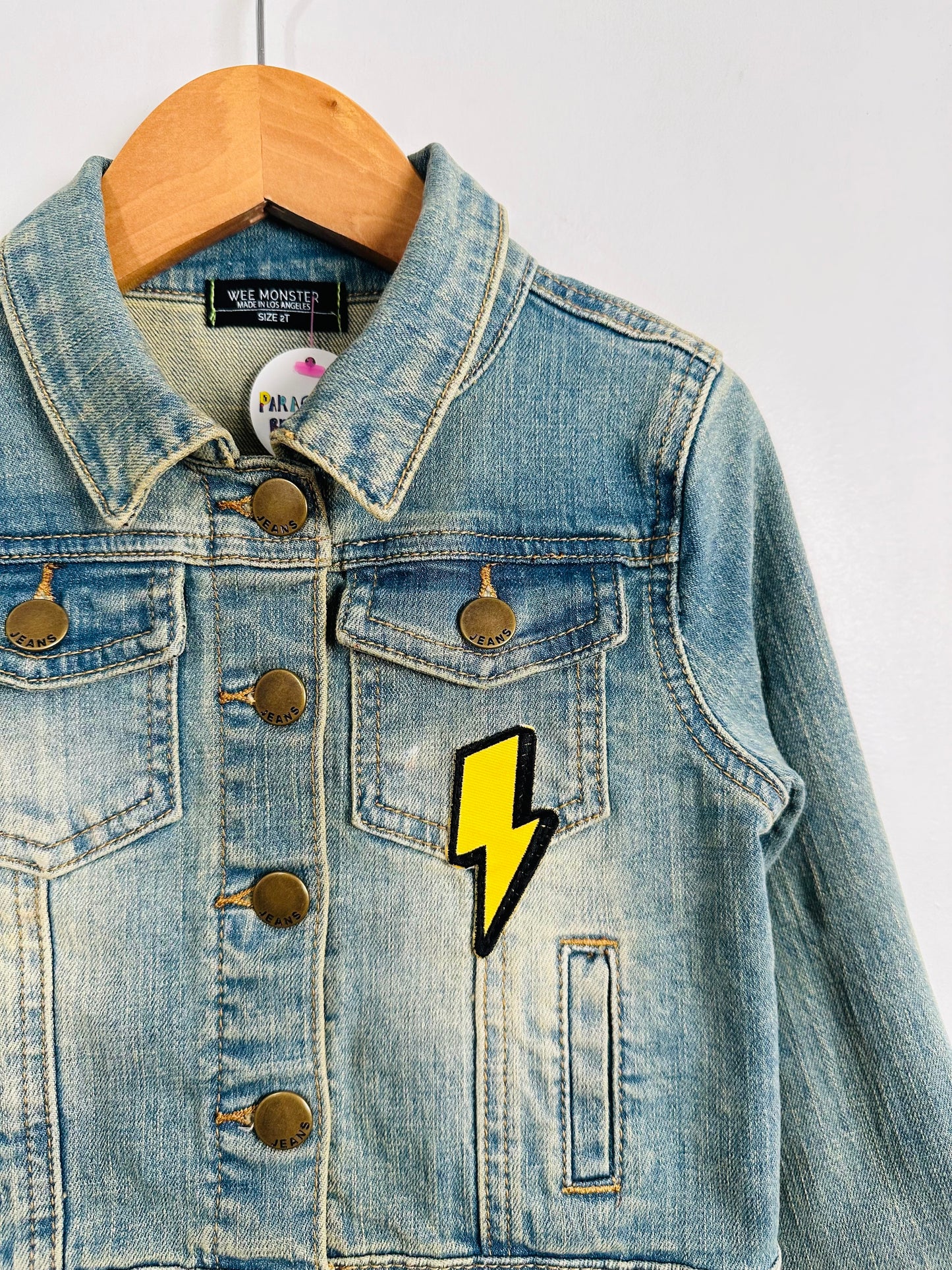 Wee Monsters Love Denim Jacket / 2T
