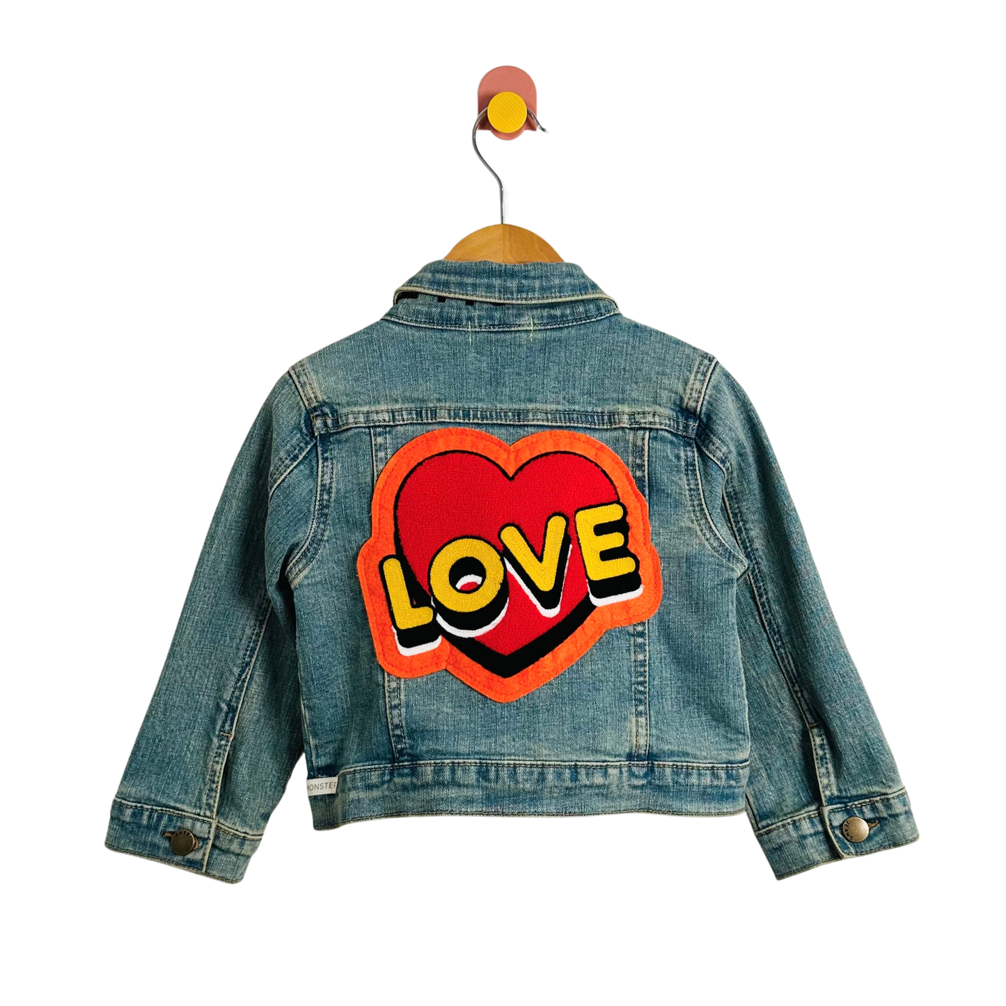 Wee Monsters Love Denim Jacket / 2T