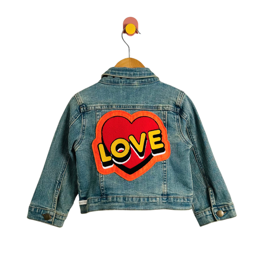 Wee Monsters Love Denim Jacket / 2T