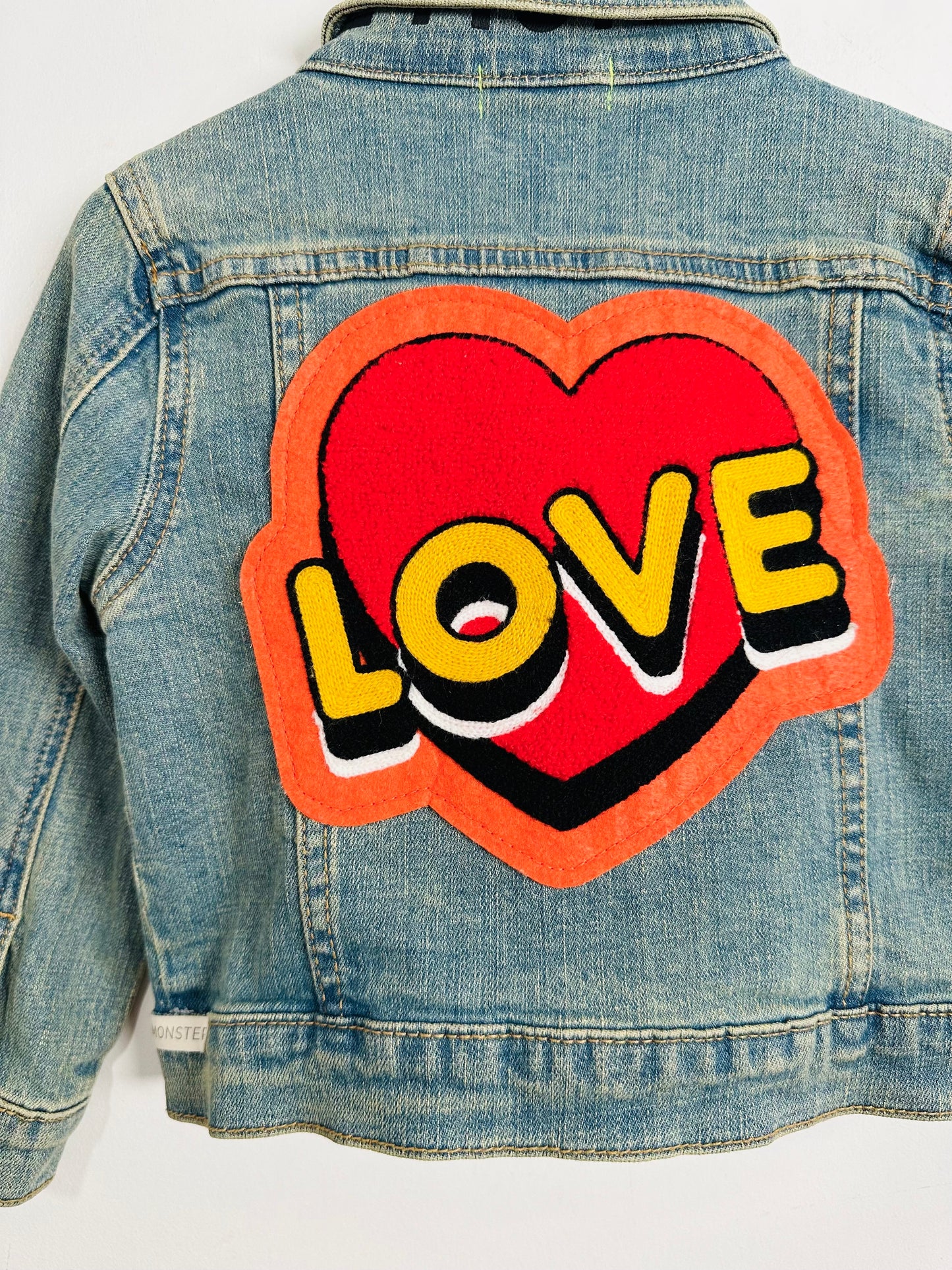 Wee Monsters Love Denim Jacket / 2T