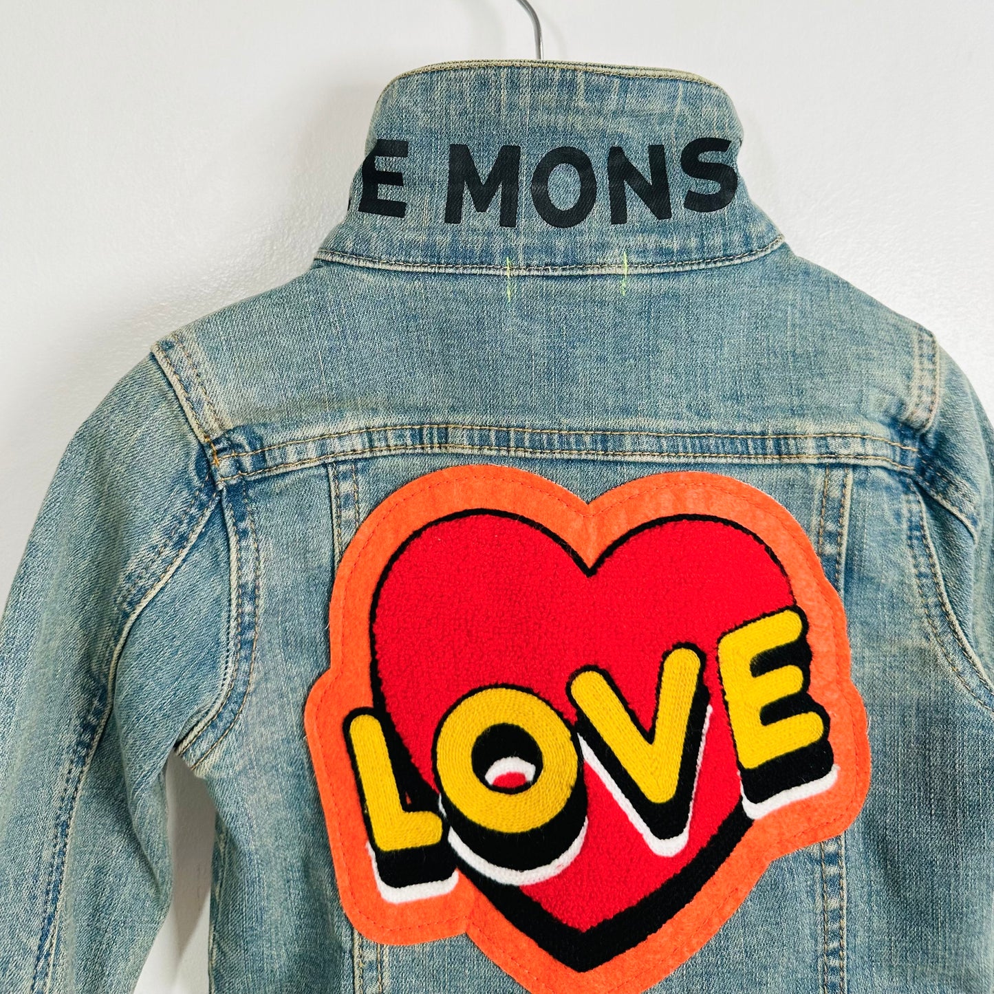 Wee Monsters Love Denim Jacket / 2T