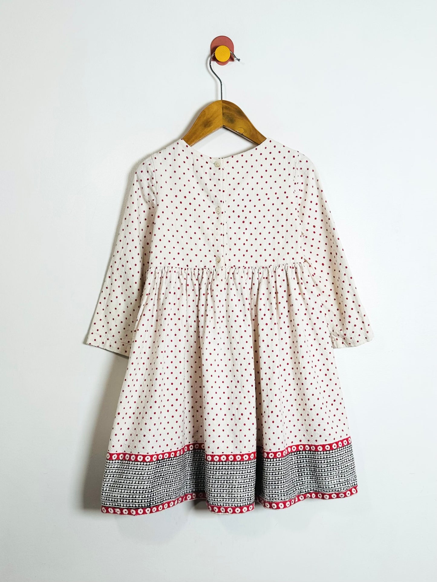 Paisley Magic Polka Dot Dress / 4Y