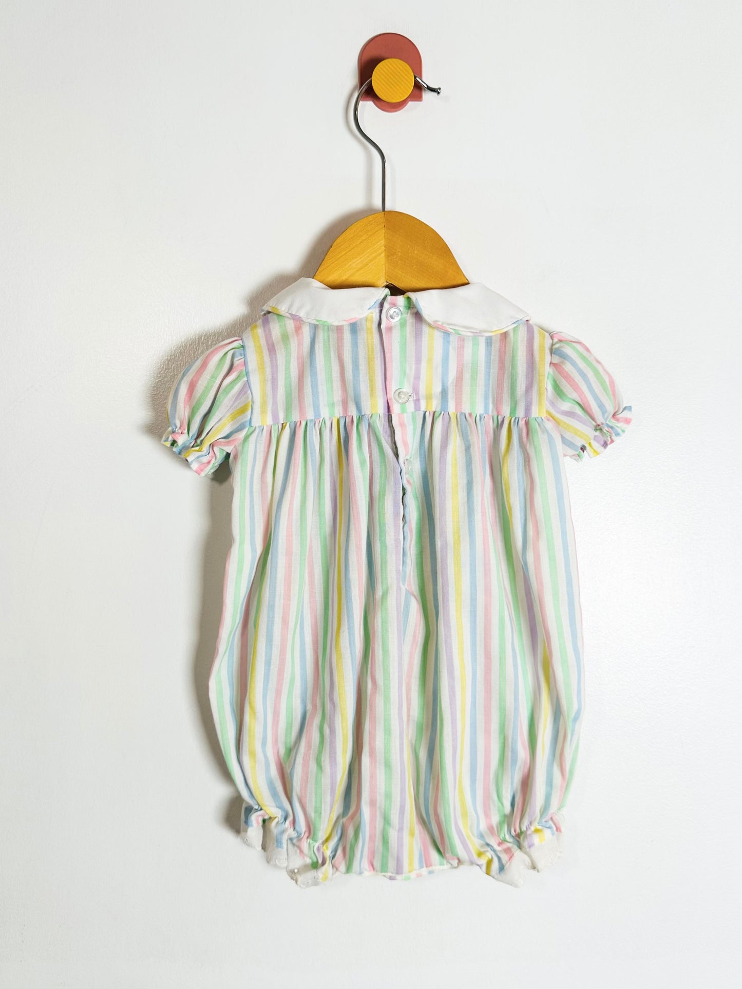 Vintage Striped Romper / 0-6M