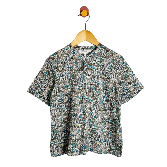 Bonpoint Dino Henley Shirt / 10Y