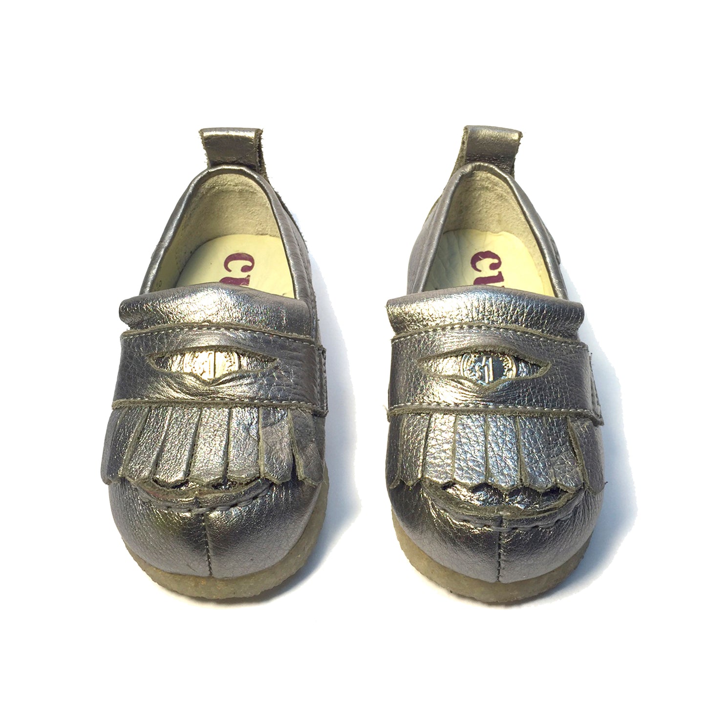 Peso Loafer Kids Shoes - Silver Coin