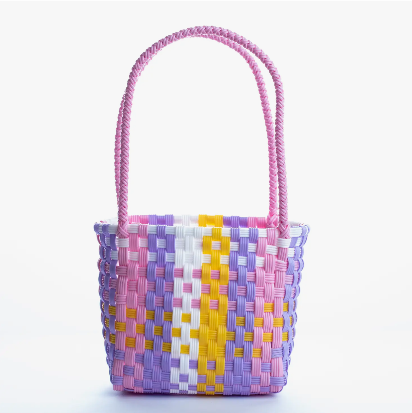 woven tote - birthday cake