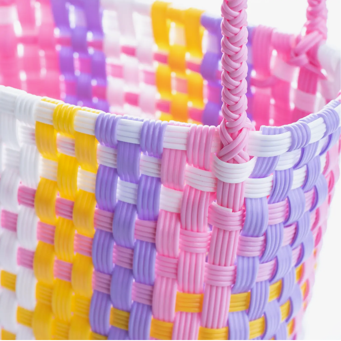 Woven Tote - birthday cake