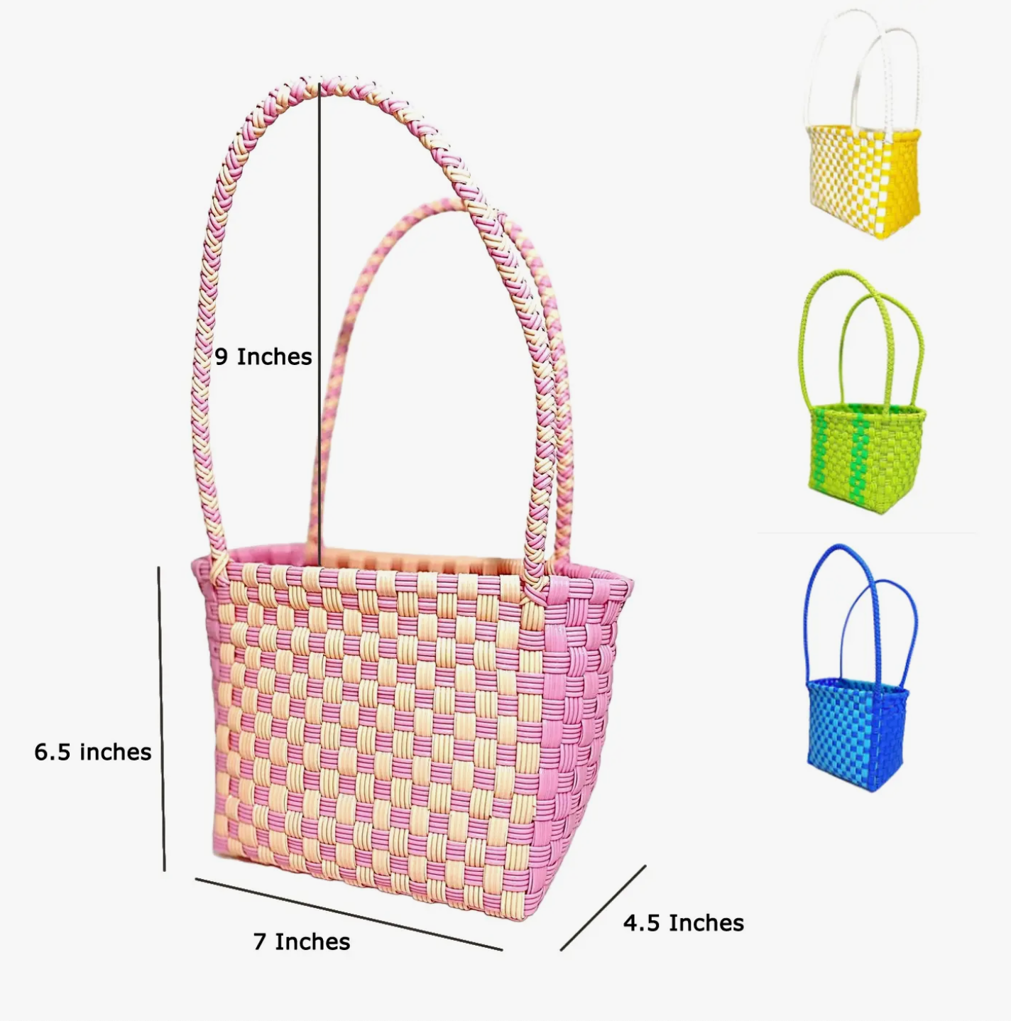 Woven Tote - birthday cake