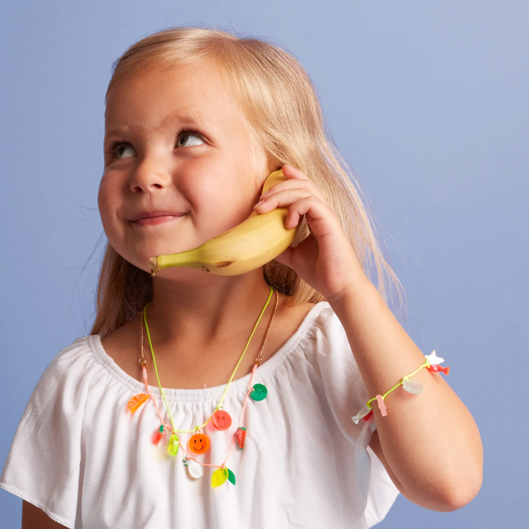 fruit charm necklace