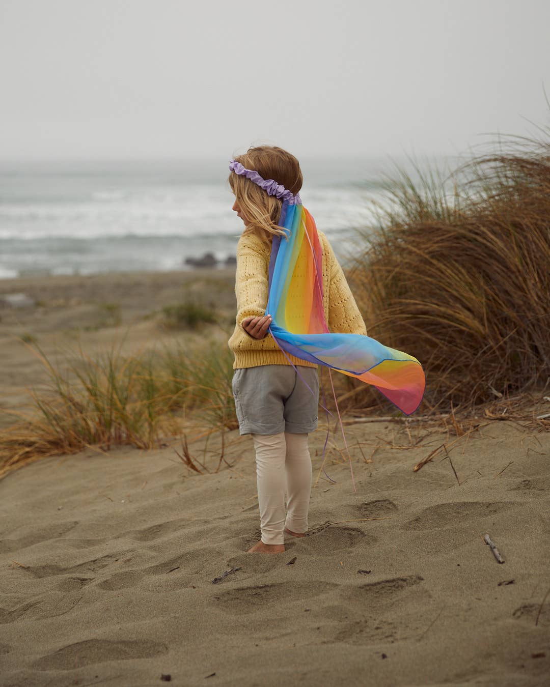 Sarah's Silks kids Silk Georgette Rainbow Veil