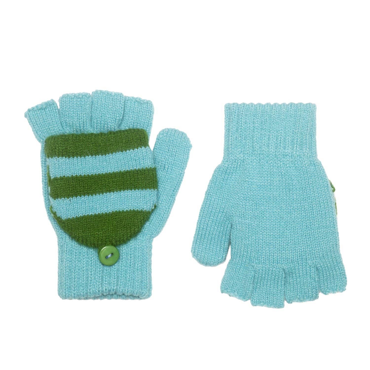 Striped Knitted Gloves