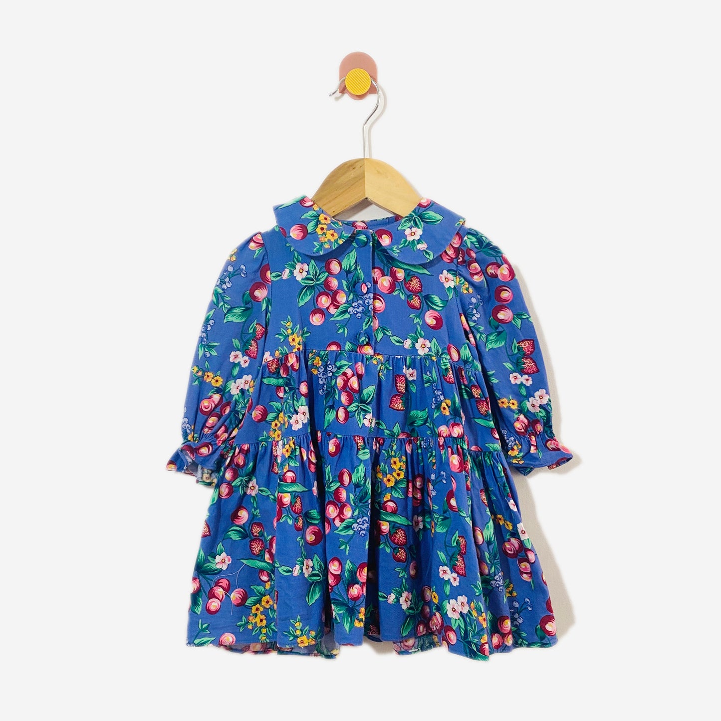 Vintage Berry Print Dress / 18M