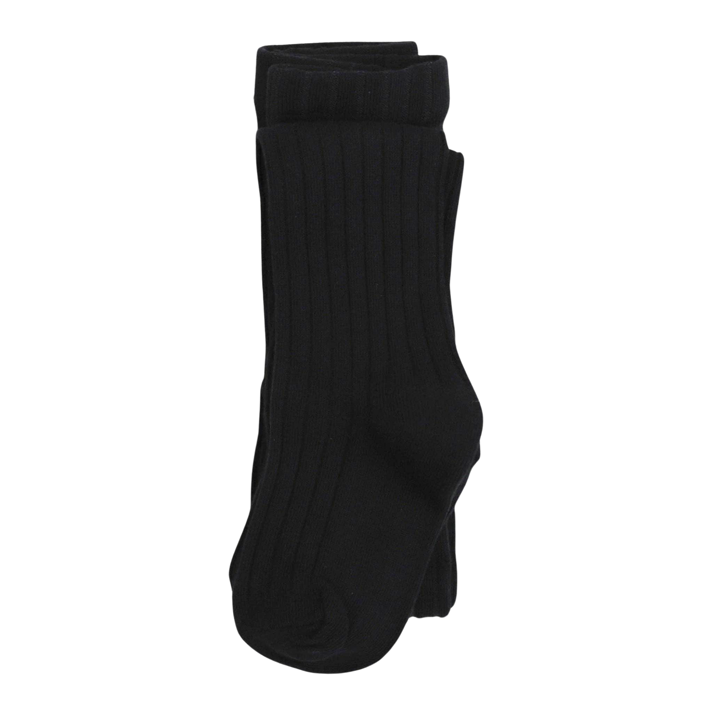 ribbed tights in black