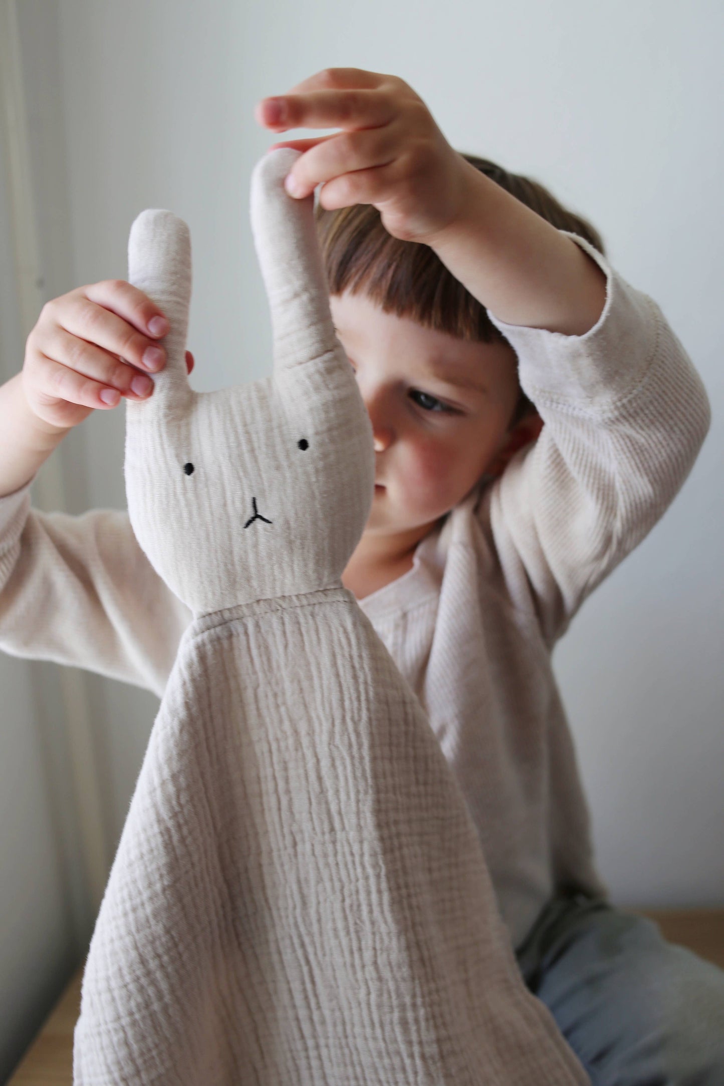 Marlowe & Co Natural Sand Bunny Lovey Blanket