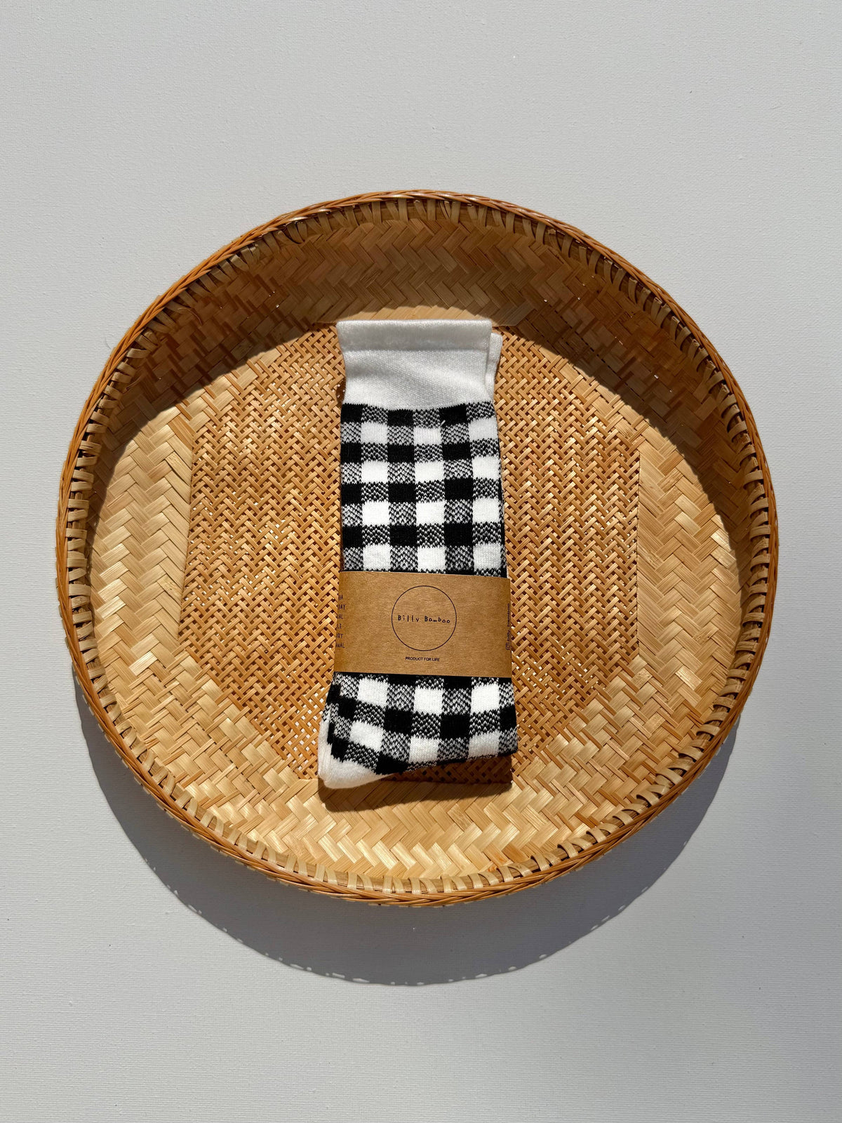 Gingham High Socks