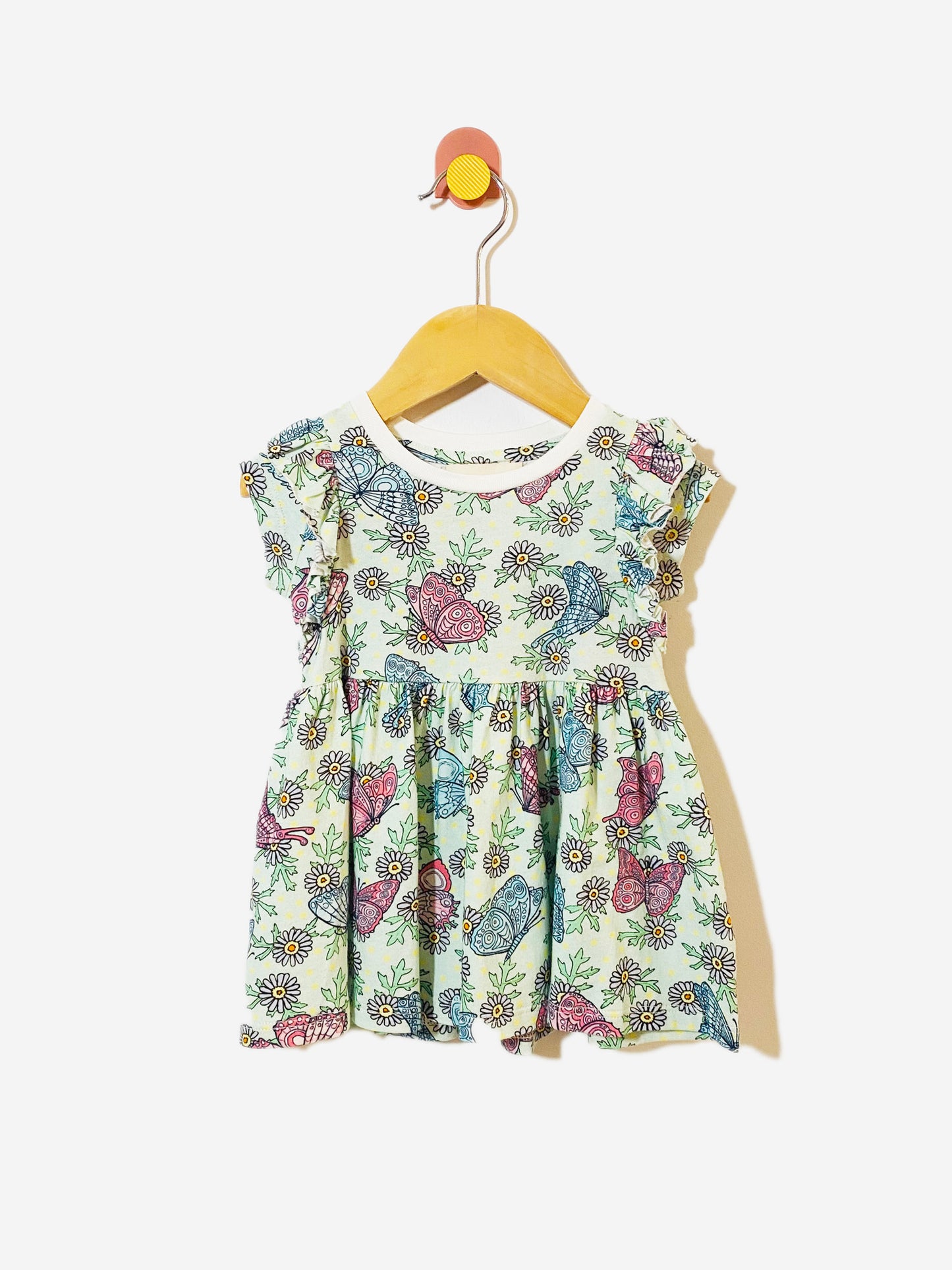 Little Wings butterfly daisy dress / 6M
