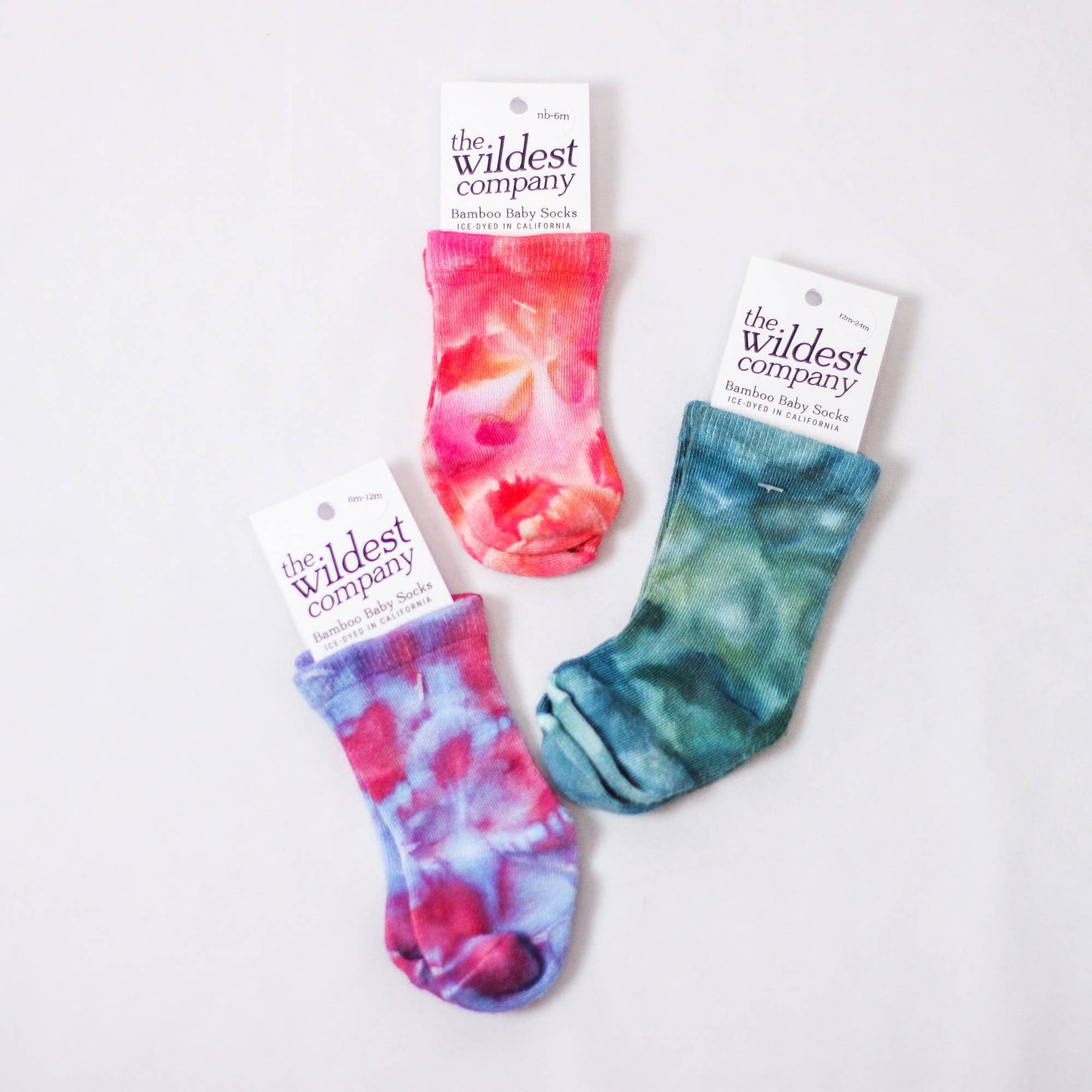 The Wildest Company - Ice-Dyed Bamboo Baby Socks