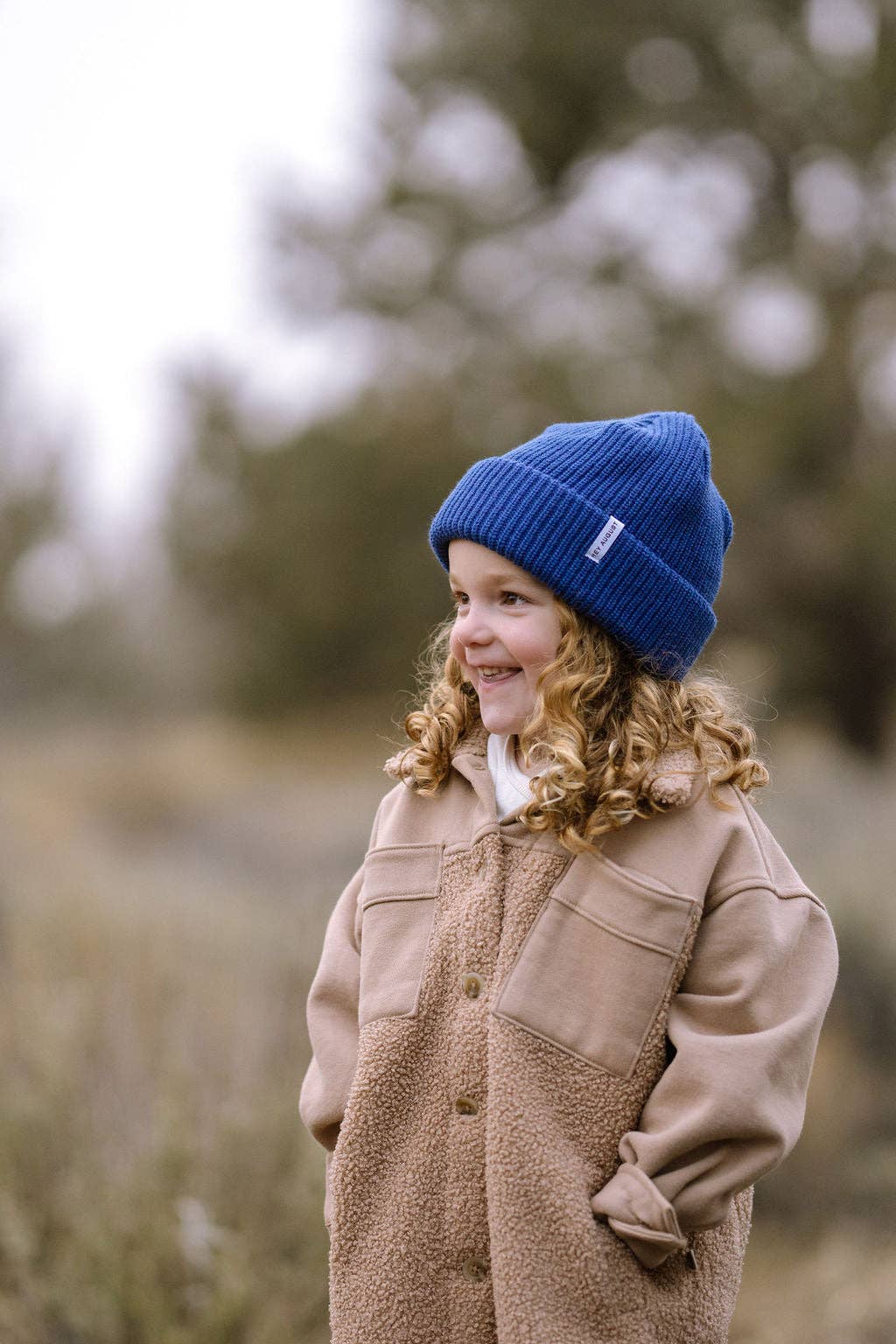 HEY AUGUST CO - Thick Knit beanie in Cobalt (Baby-Toddler-Youth/Adult)