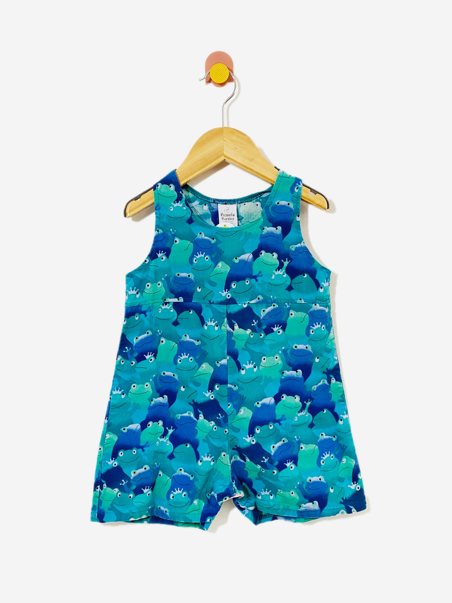 Vintage happy frog romper / 18M