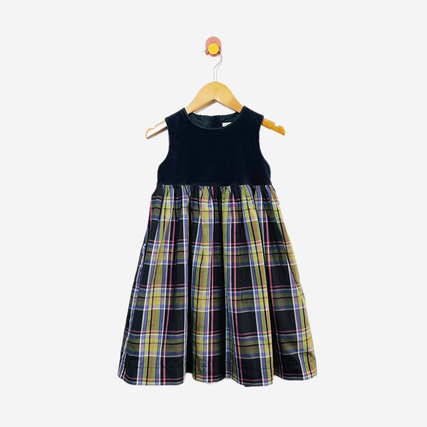 Gap Velvet & Plaid Dress / 5Y